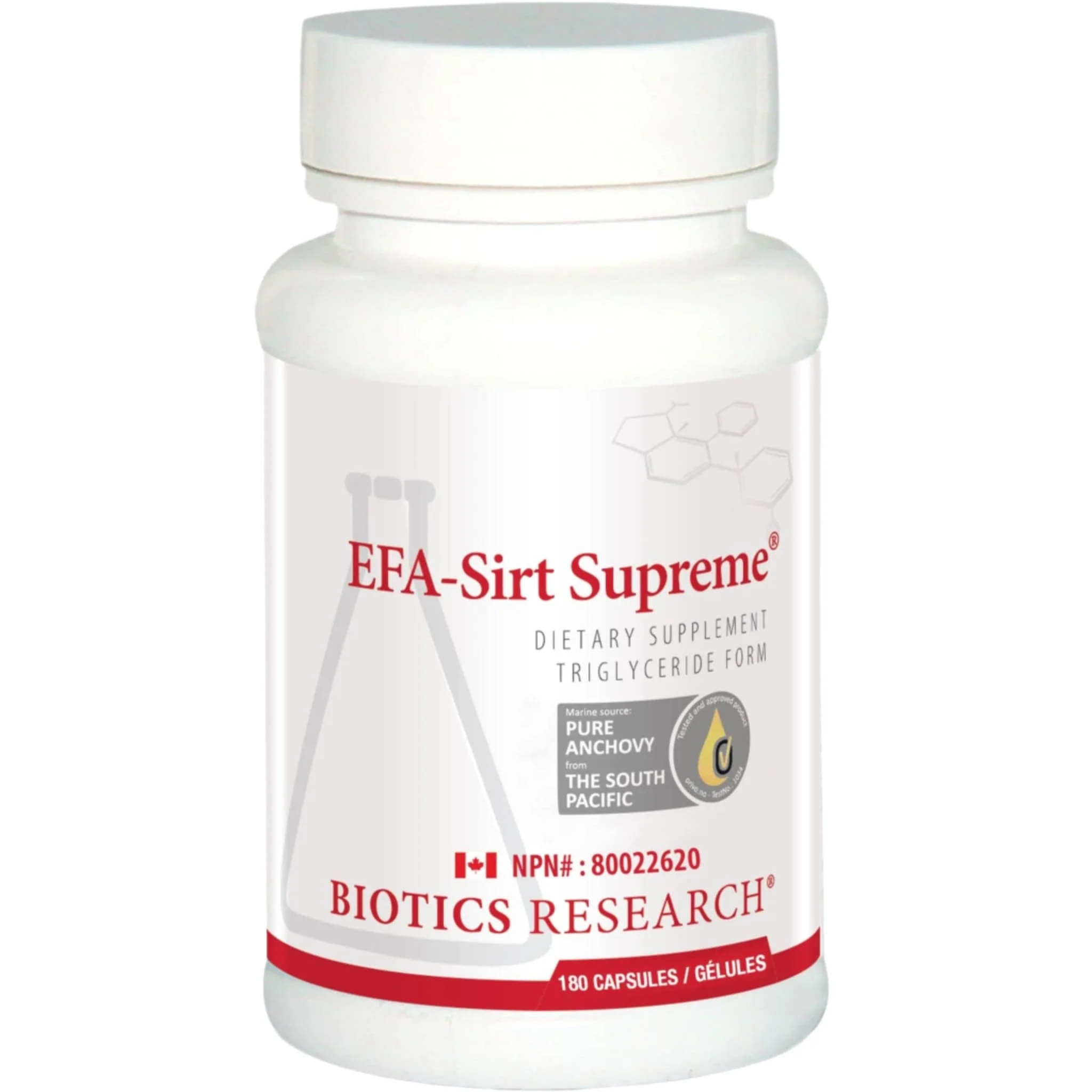 Biotics Research EFA-Sirt Supreme, EPA, DHA & GLA Omega-3/6 Blend with Gamma-Tocopherol, 180 Capsules