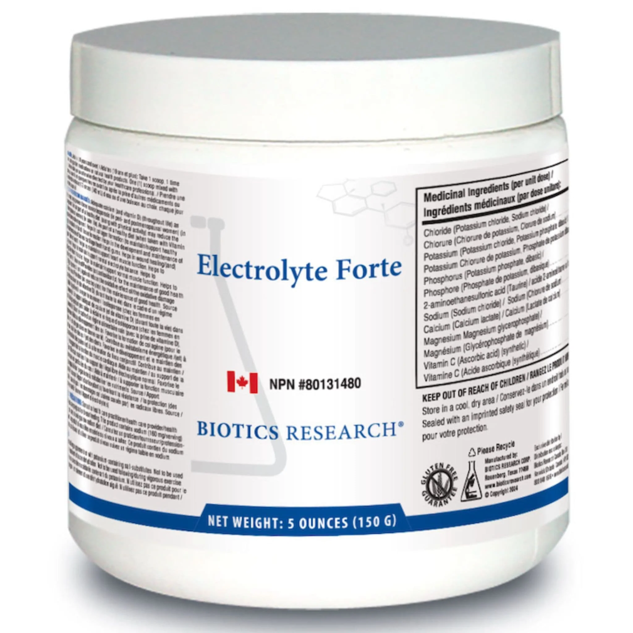 Biotics Research Electrolyte Forte, High Dose Mineral and Amino Acid Formula, Supports Energy, Muscles, and Metabolism, 150g