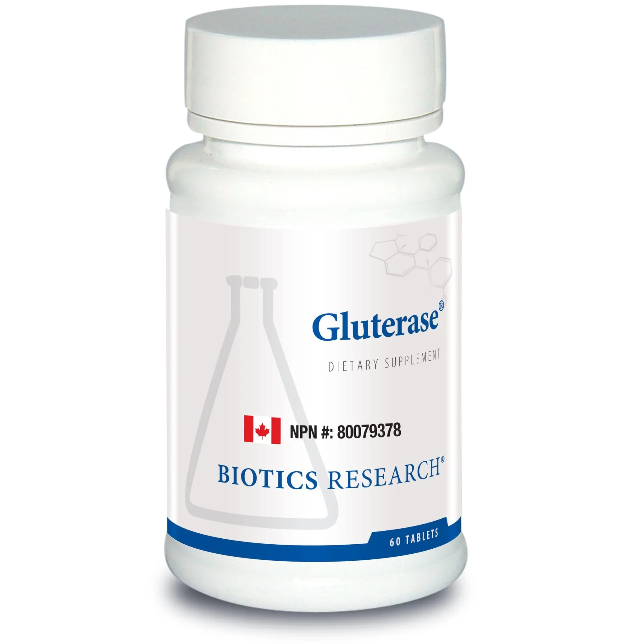 Biotics Research Gluterase, Gluten Intolerance or Sensitivity Digestive Support, 60 Tablets