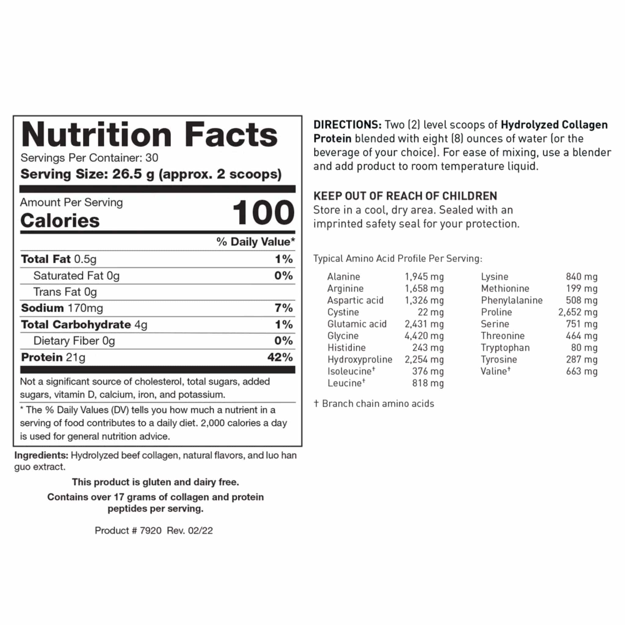 Biotics Research Hydrolyzed Collagen Protein, Bone Broth Isolate, 795g - Image 2