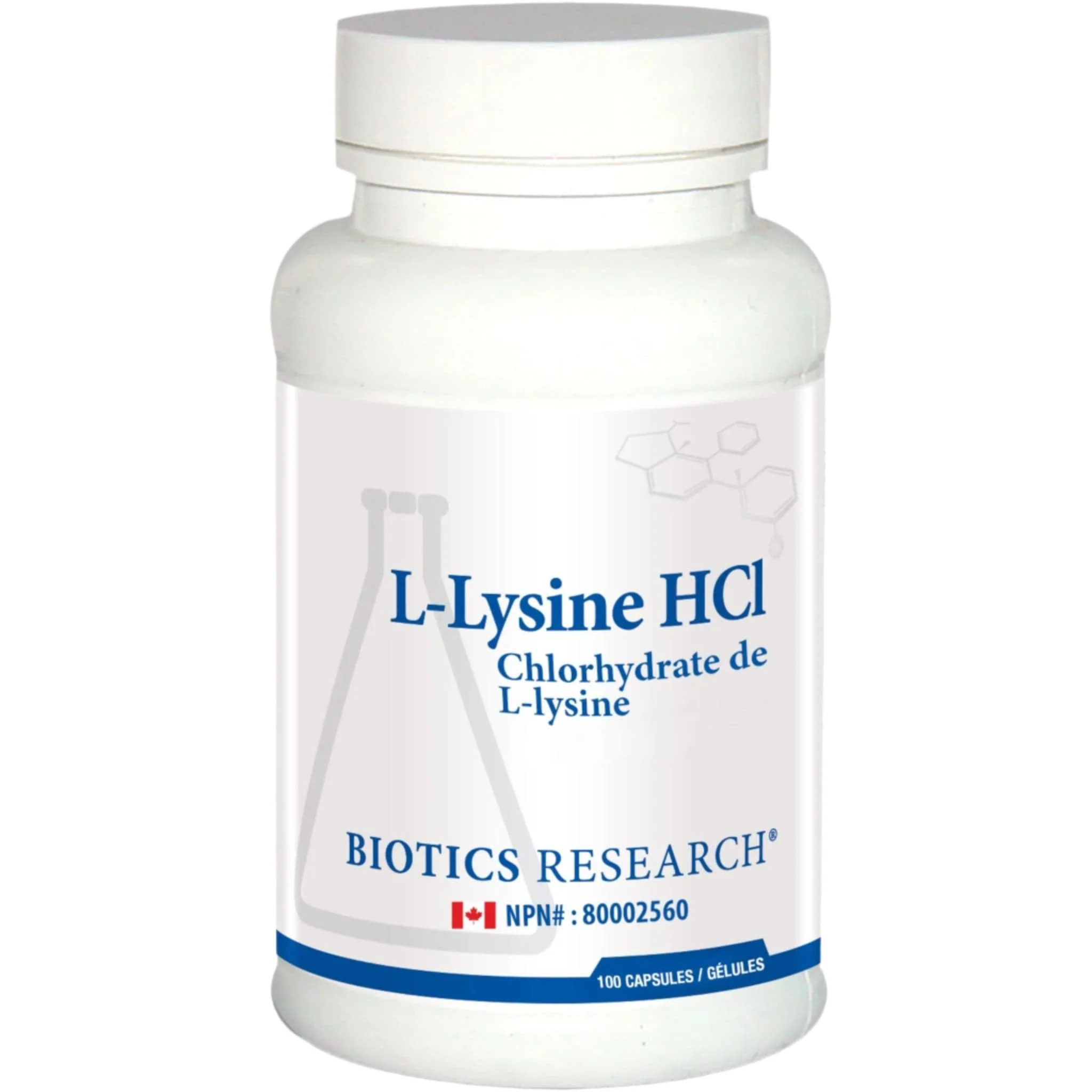 Biotics Research L-Lysine-HCL, Cold Sore and Herpes Outbreak Prevention and Relief, Supports Immunity, Energy & Calcium Absorption, 100 Capsules
