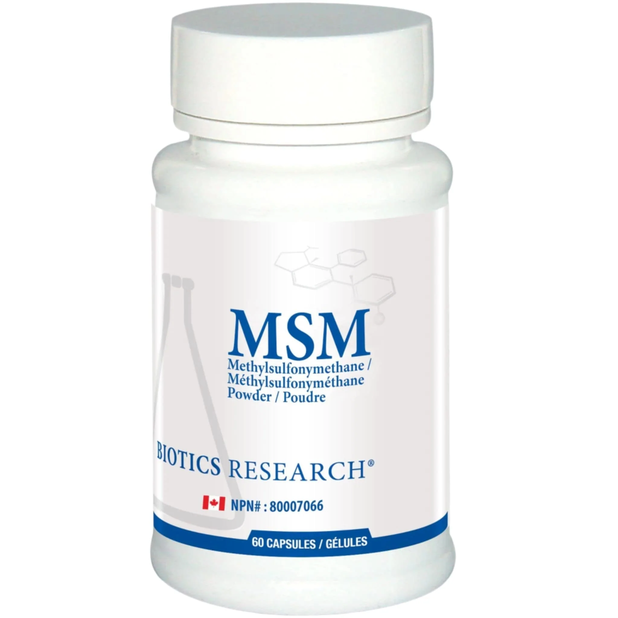 Biotics Research MSM, Methylsulfonylmethane 830mg, Sulfur Support for Joints, Skin, Detox and Collagen. 60 Capsules