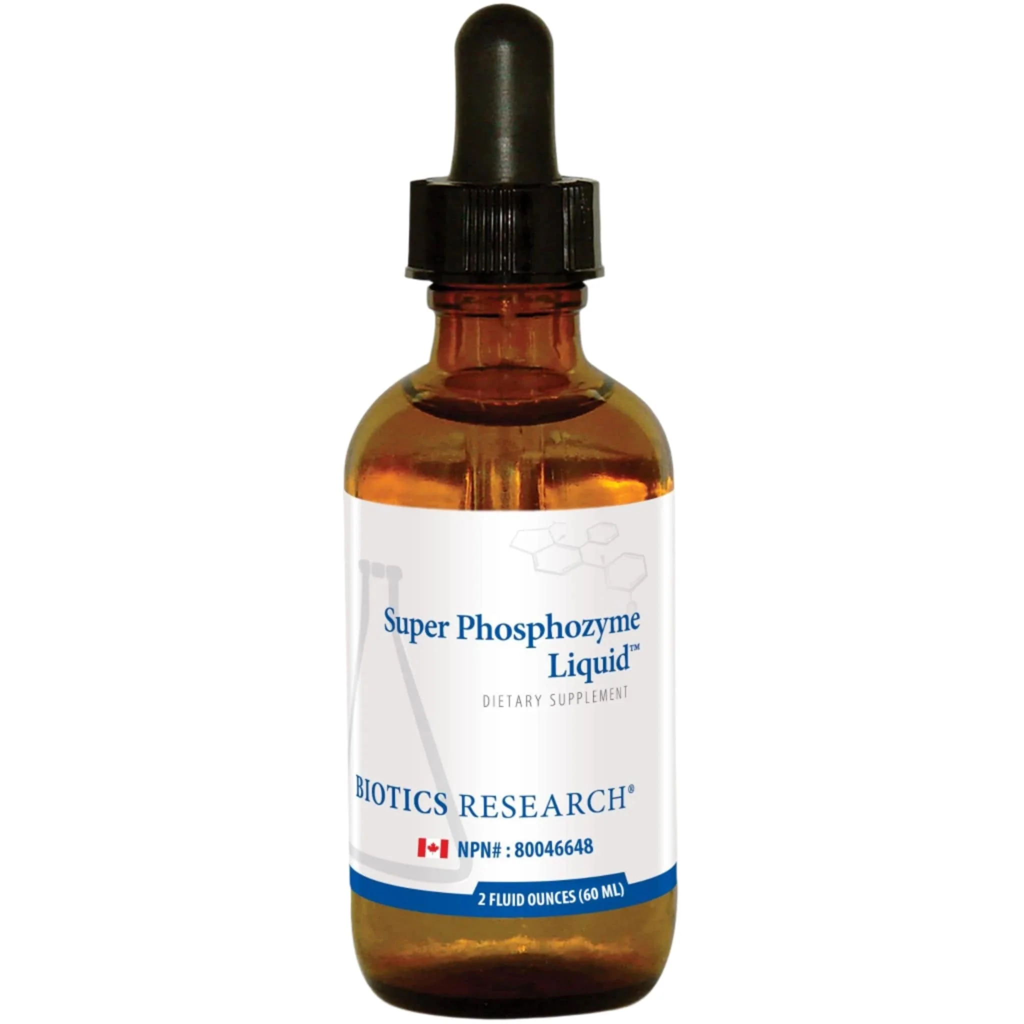 Biotics Research Super Phosphozyme Liquid Drops, Supports Energy, Digestion and Mineral Balance, 60ml