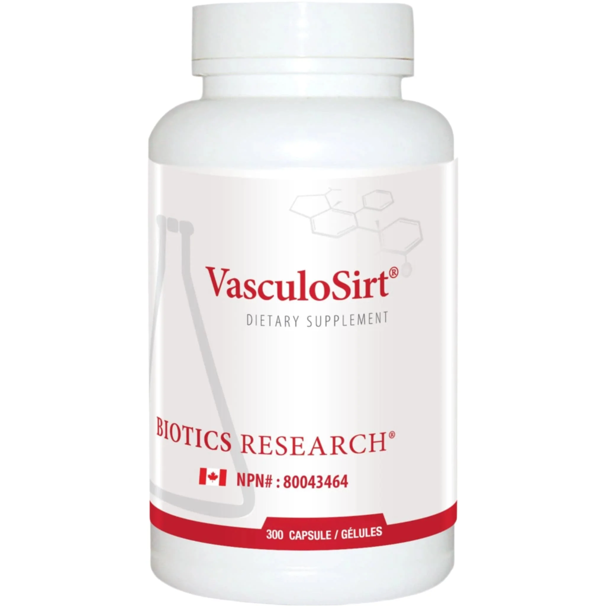 Biotics Research VasculoSirt, Vascular Support for Healthy Blood Flow, Arterial Aging, Cholesterol & Glucose Balance, 150-300 Capsules - Image 3