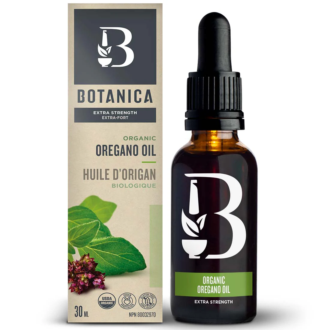 Botanica Organic Oregano Oil Drops, Extra Strength 1:1, 75-85% Carvacrol - Image 4
