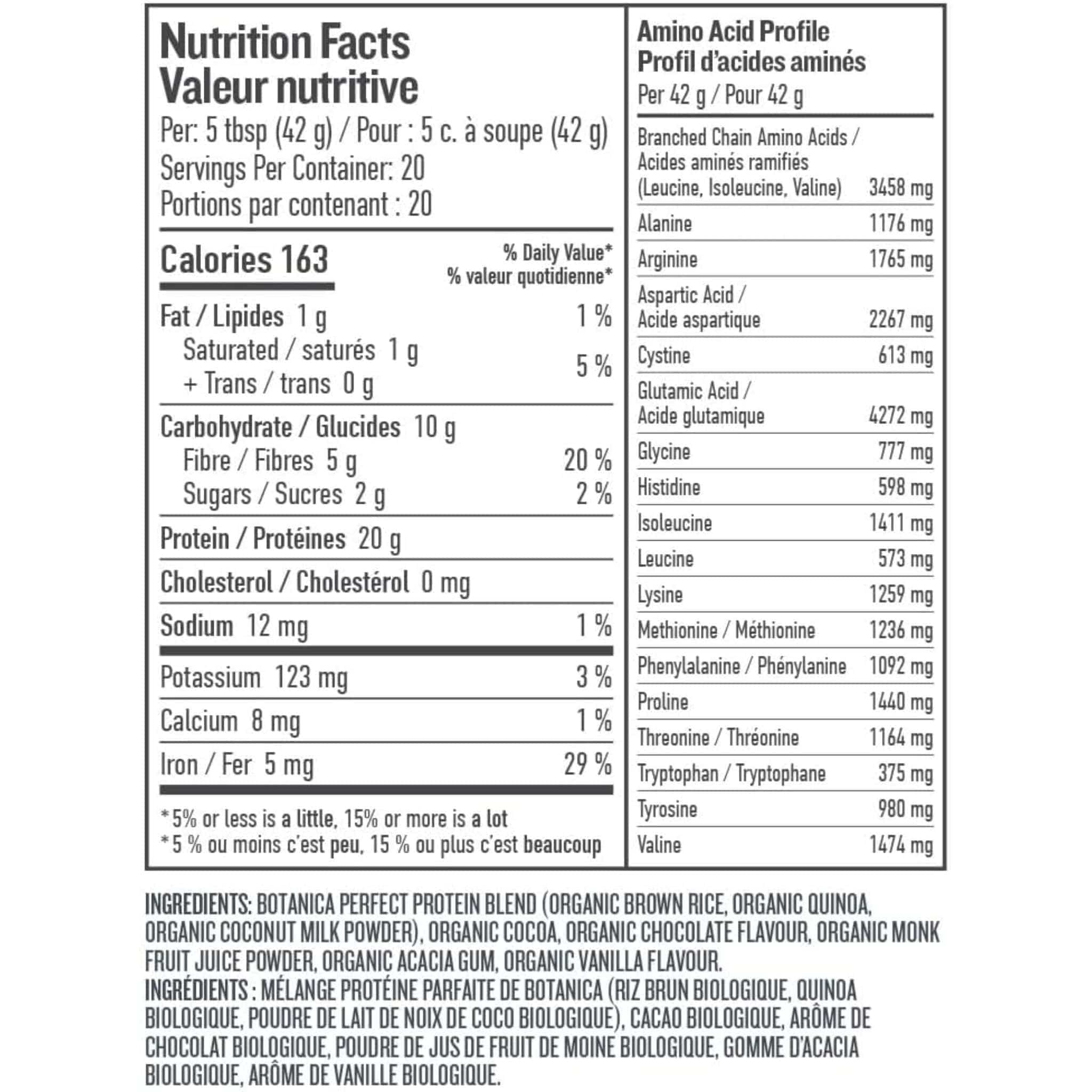 Botanica Perfect Protein, Organic Sprouted Fermented Plant Protein - Image 2
