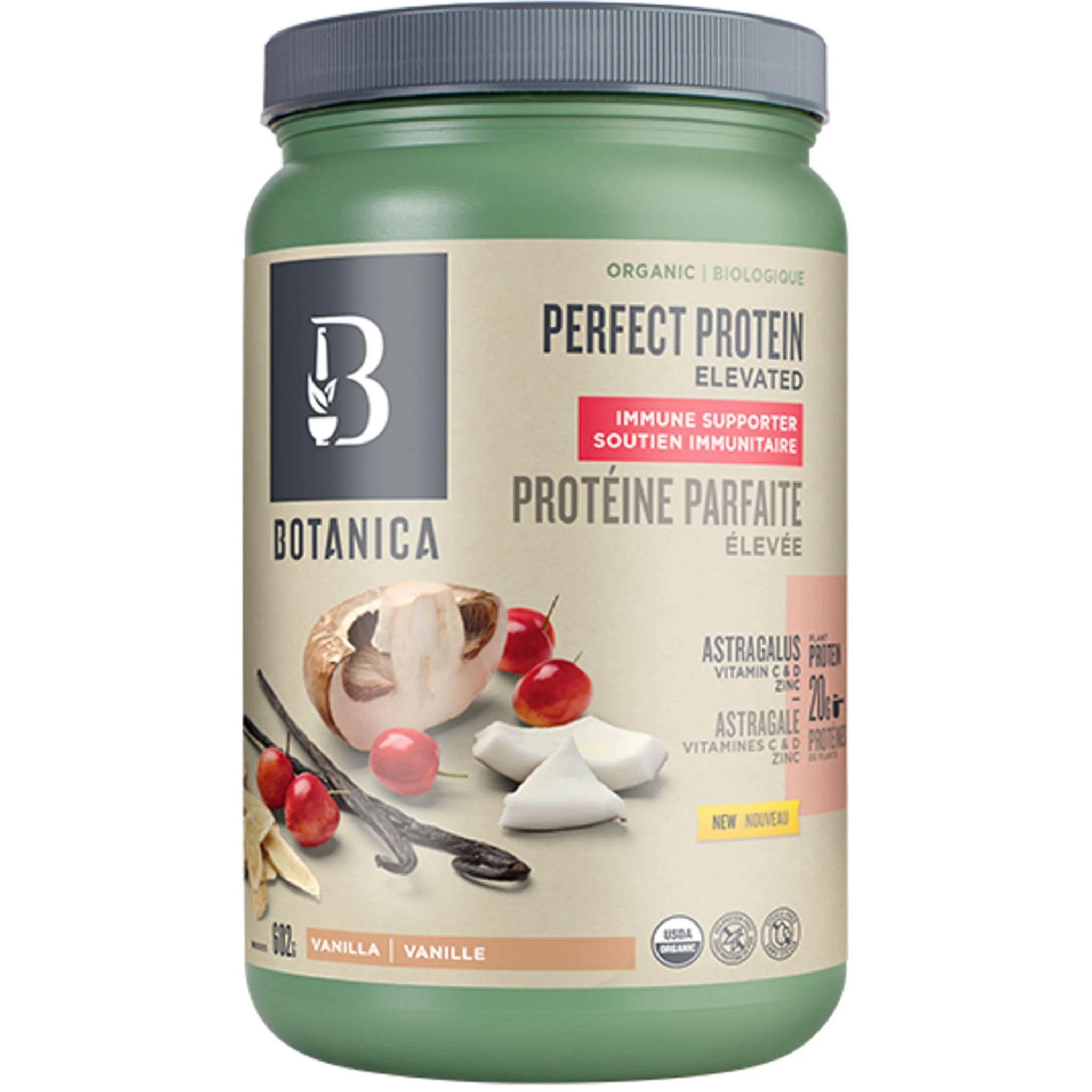 Botanica Perfect Protein Elevated Immune Booster, Vanilla, 602g