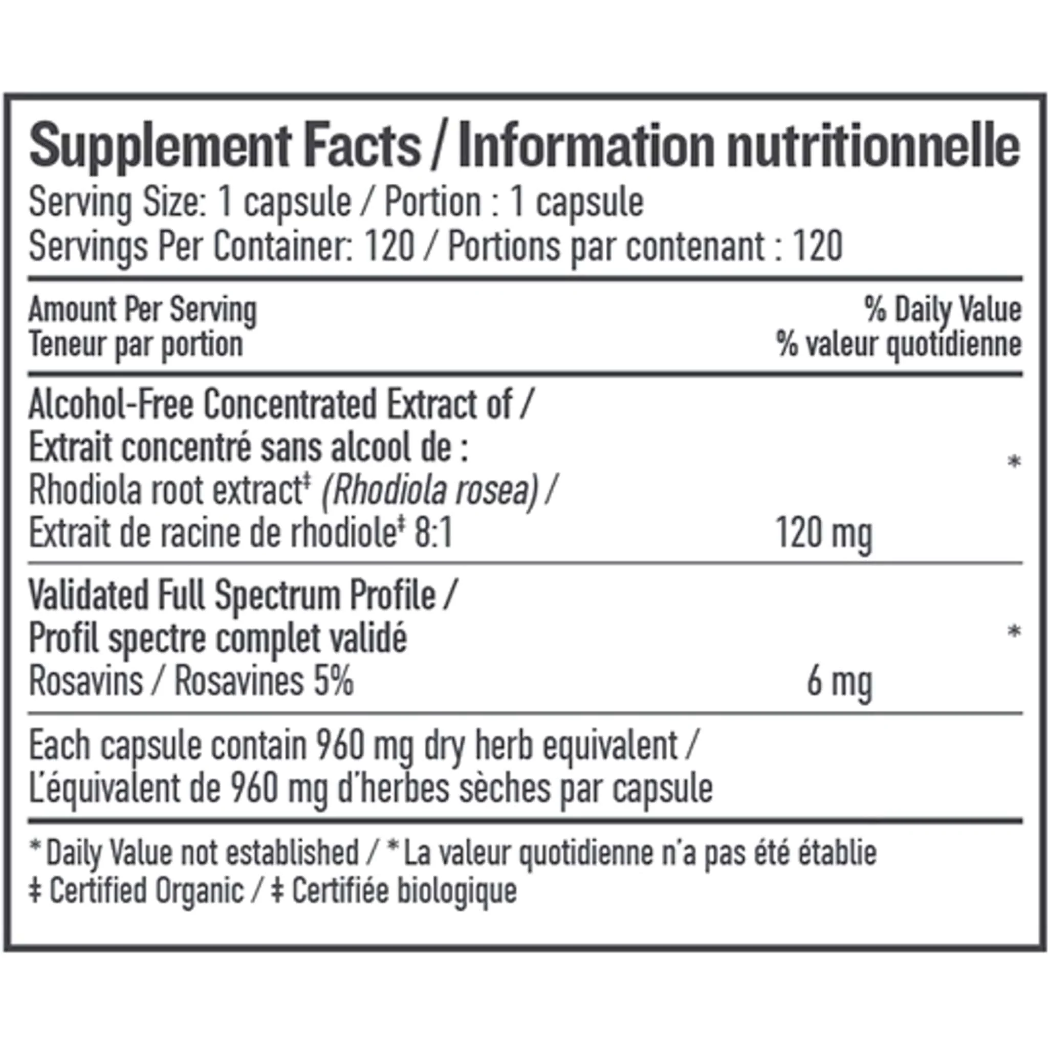 Botanica Rhodiola 240mg, Super Concentrated Liquid Capsules - Image 11