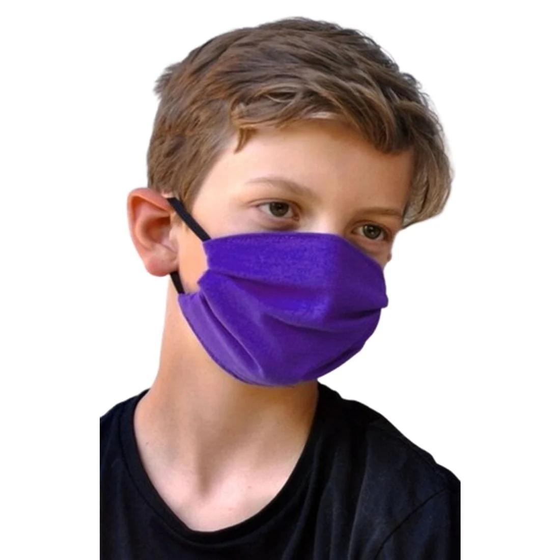 BraveFace Organic Reusable Face Mask Double Layer FRASER (1/2 Inch Gusset and Elastic), KIDS SIZE, Clearance 50% Off, Final Sale - Image 3