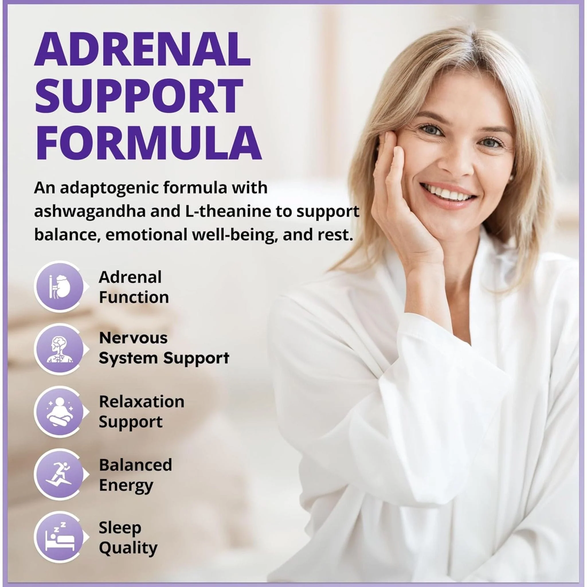 CanPrev Adrenal Chill for Women, 90 Vegetable Capsules - Image 4