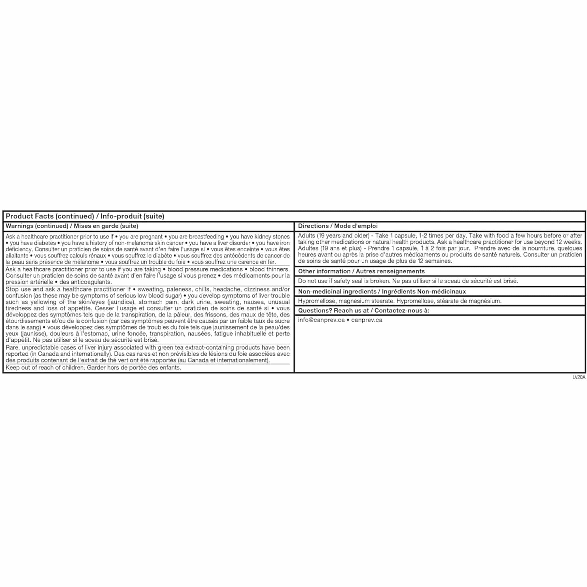 CanPrev Antioxidant Network, Antioxidant Formula, 60 Vegetable Capsules - Image 10