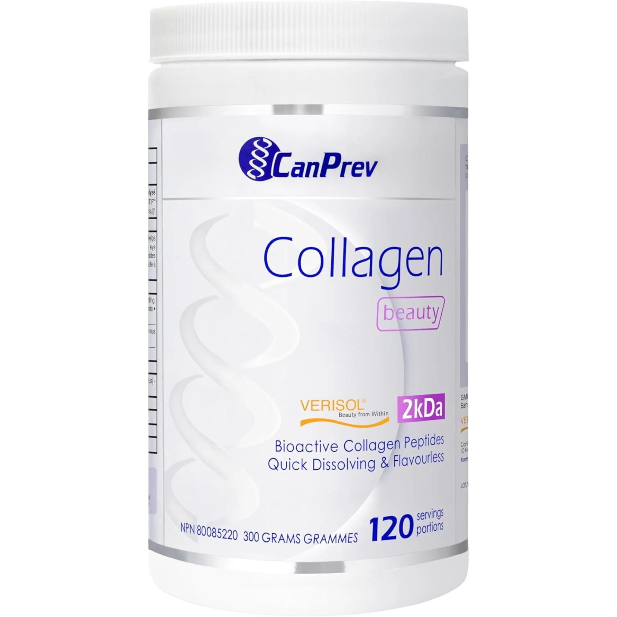 CanPrev Collagen Beauty Powder, Verisol Bioactive Collagen Peptides, Reduces wrinkles in 28 Days, 300g - Image 2