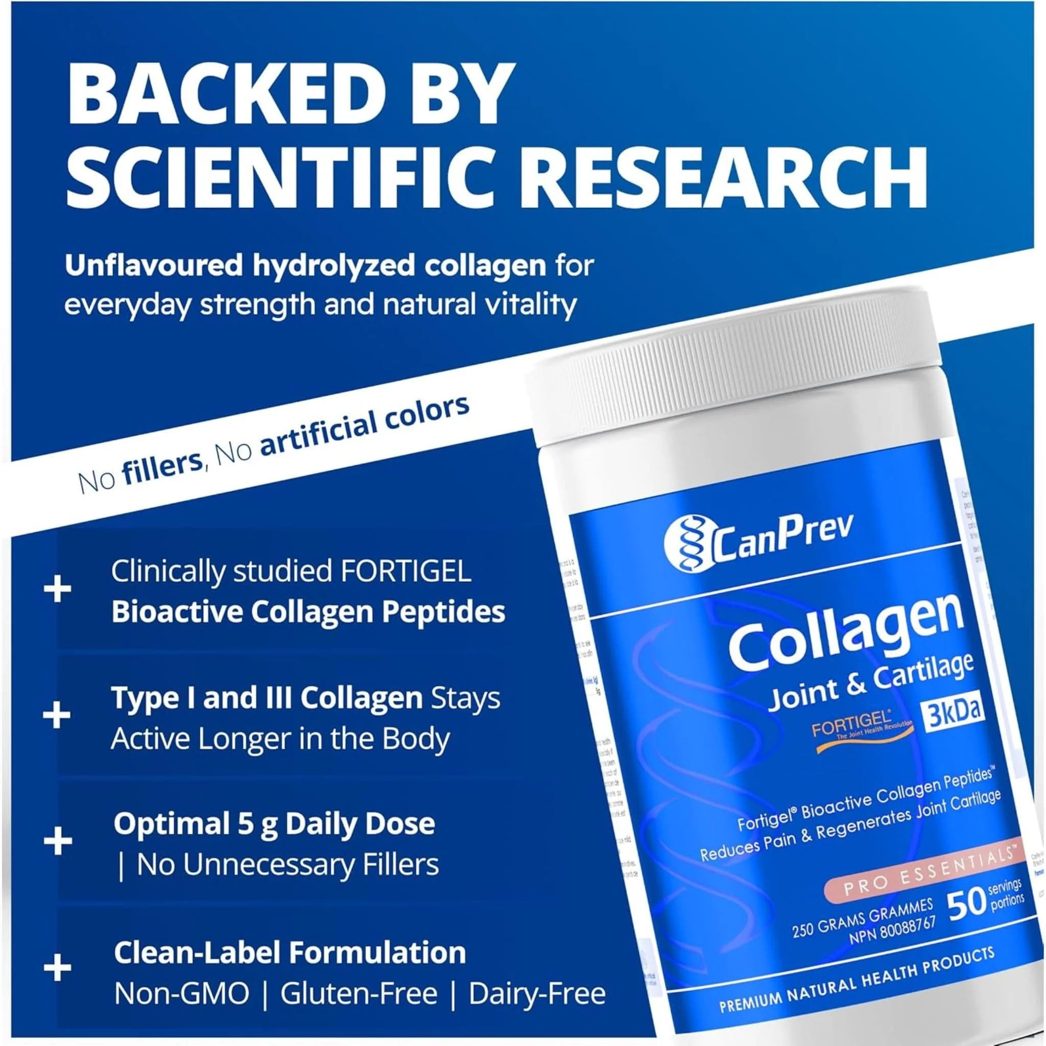 CanPrev Collagen Joint & Cartilage Powder, 250g - Image 5