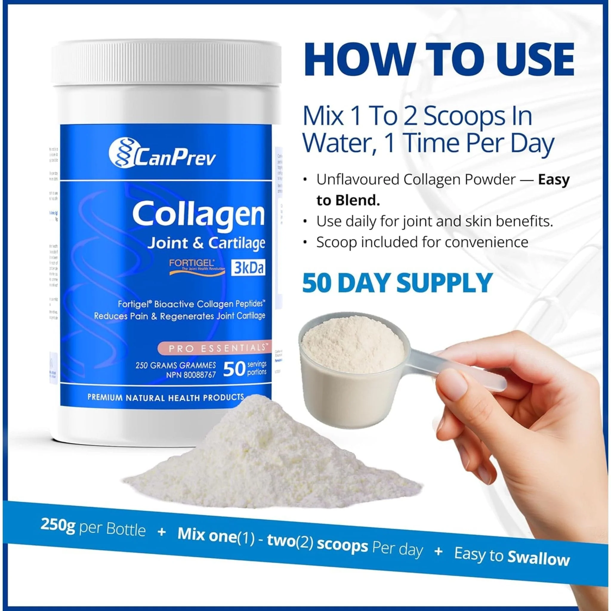 CanPrev Collagen Joint & Cartilage Powder, 250g - Image 7