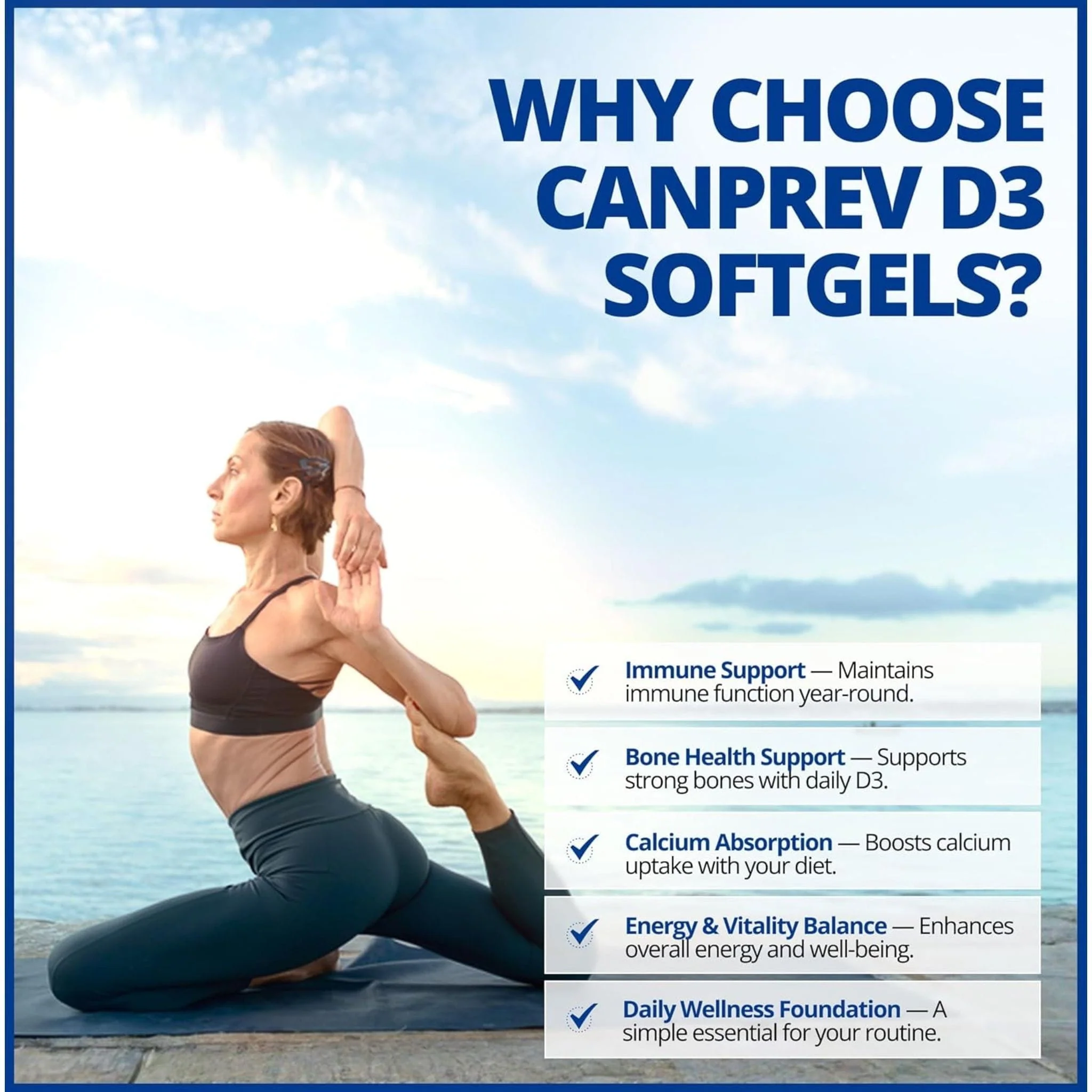 CanPrev Vitamin D3 2500IU Softgels in a MCT Oil Base - Image 15