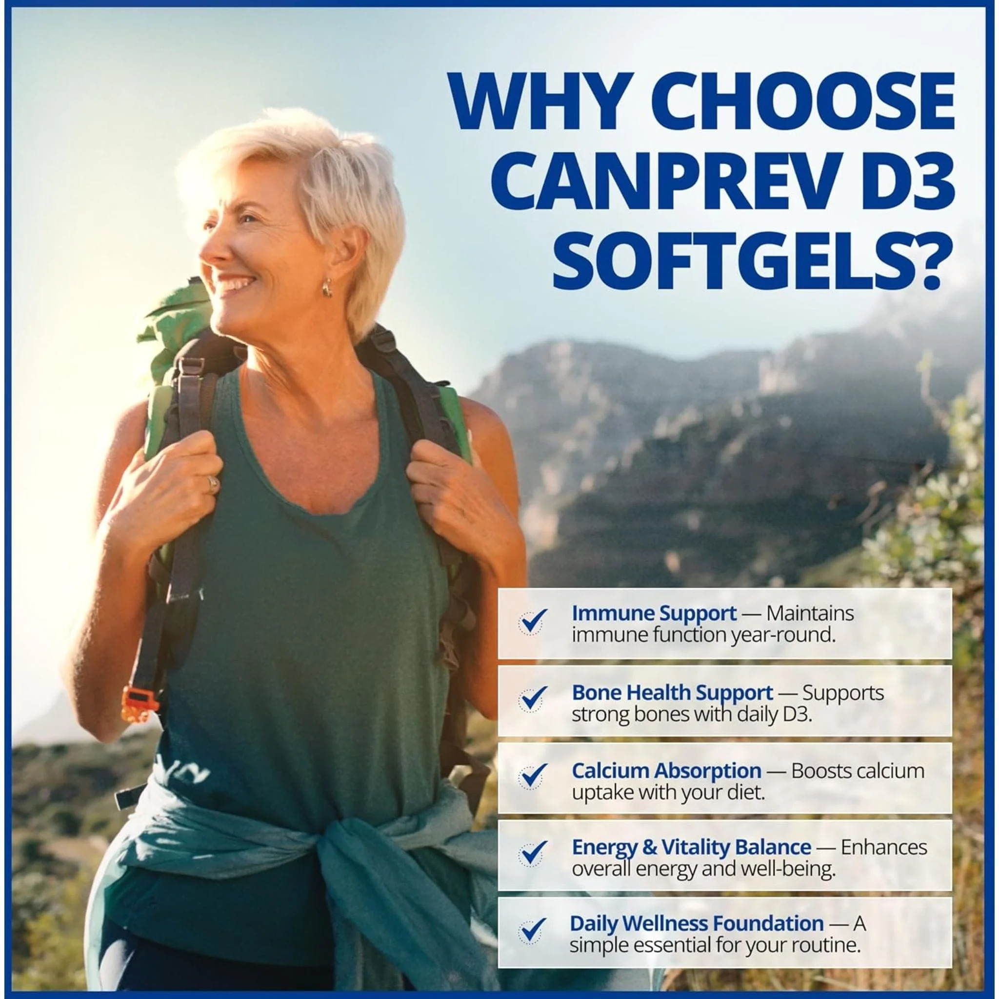 CanPrev Vitamin D3 2500IU Softgels in a MCT Oil Base - Image 6