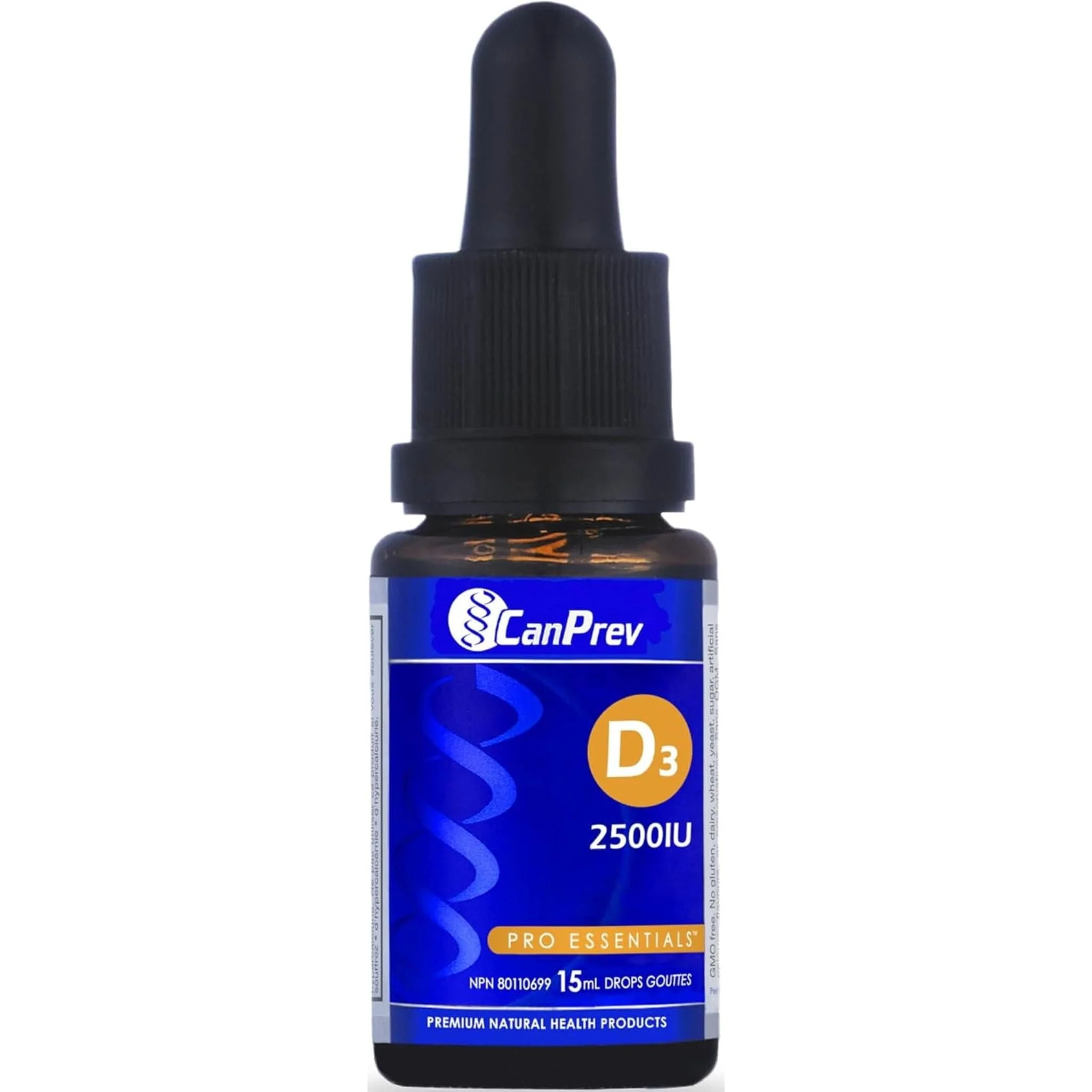 CanPrev D3 Drops 2500IU - MCT Base, 15ml