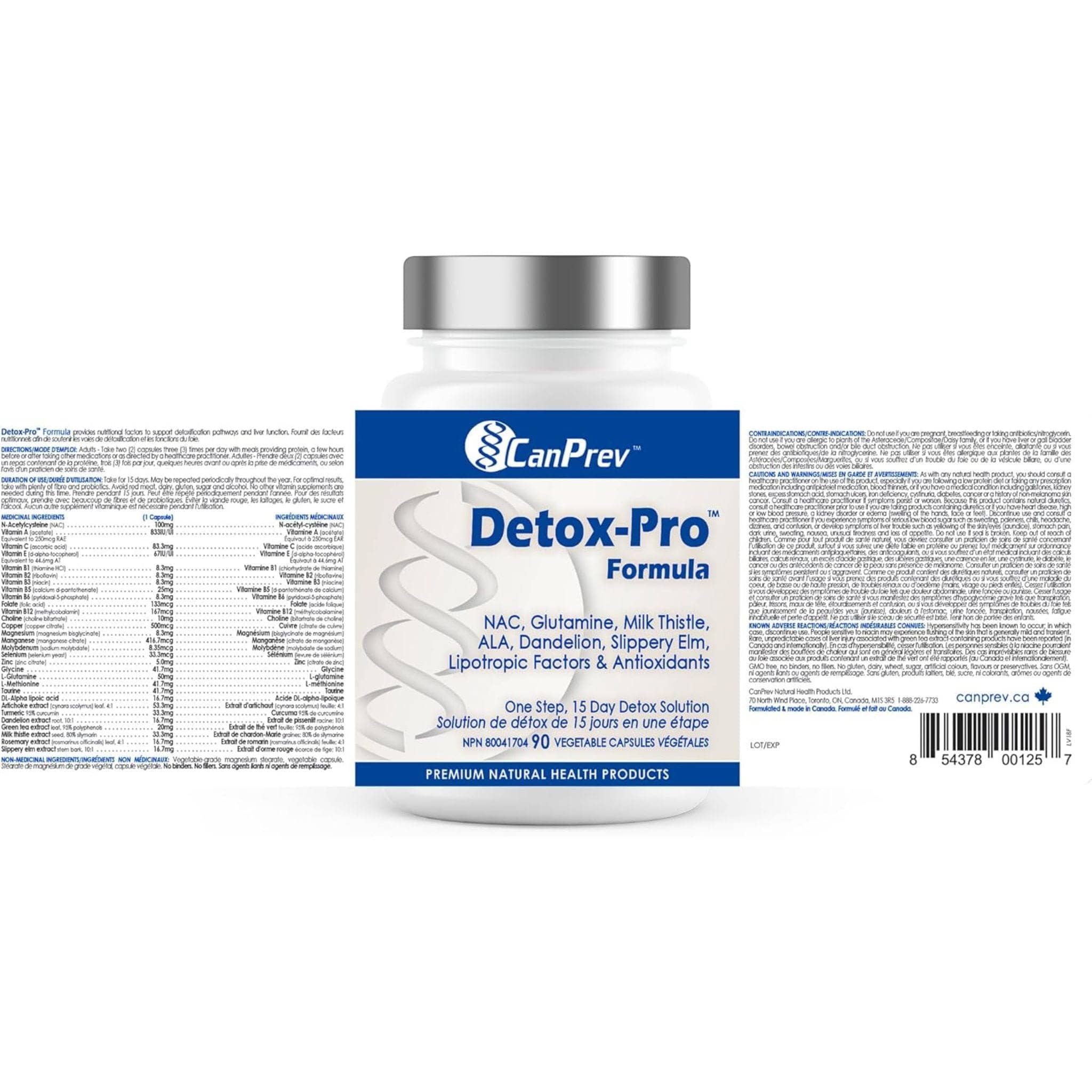 CanPrev Detox-Pro Formula (15 Day Liver Detox), 90 Vegicaps - Image 3