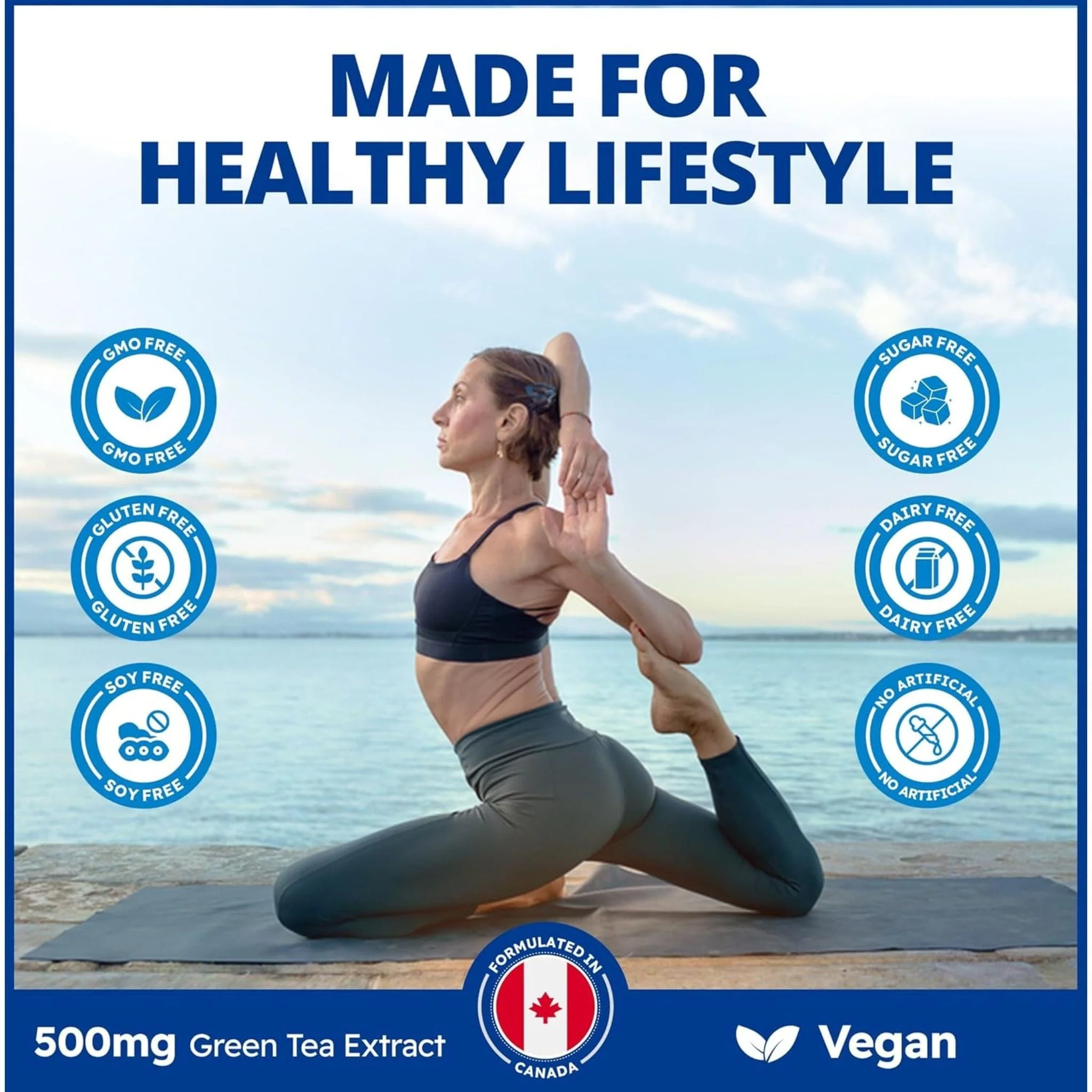 CanPrev Green Tea 500mg Standardized Extract with 50% EGCG, 120 Vegetable Capsules - Image 7