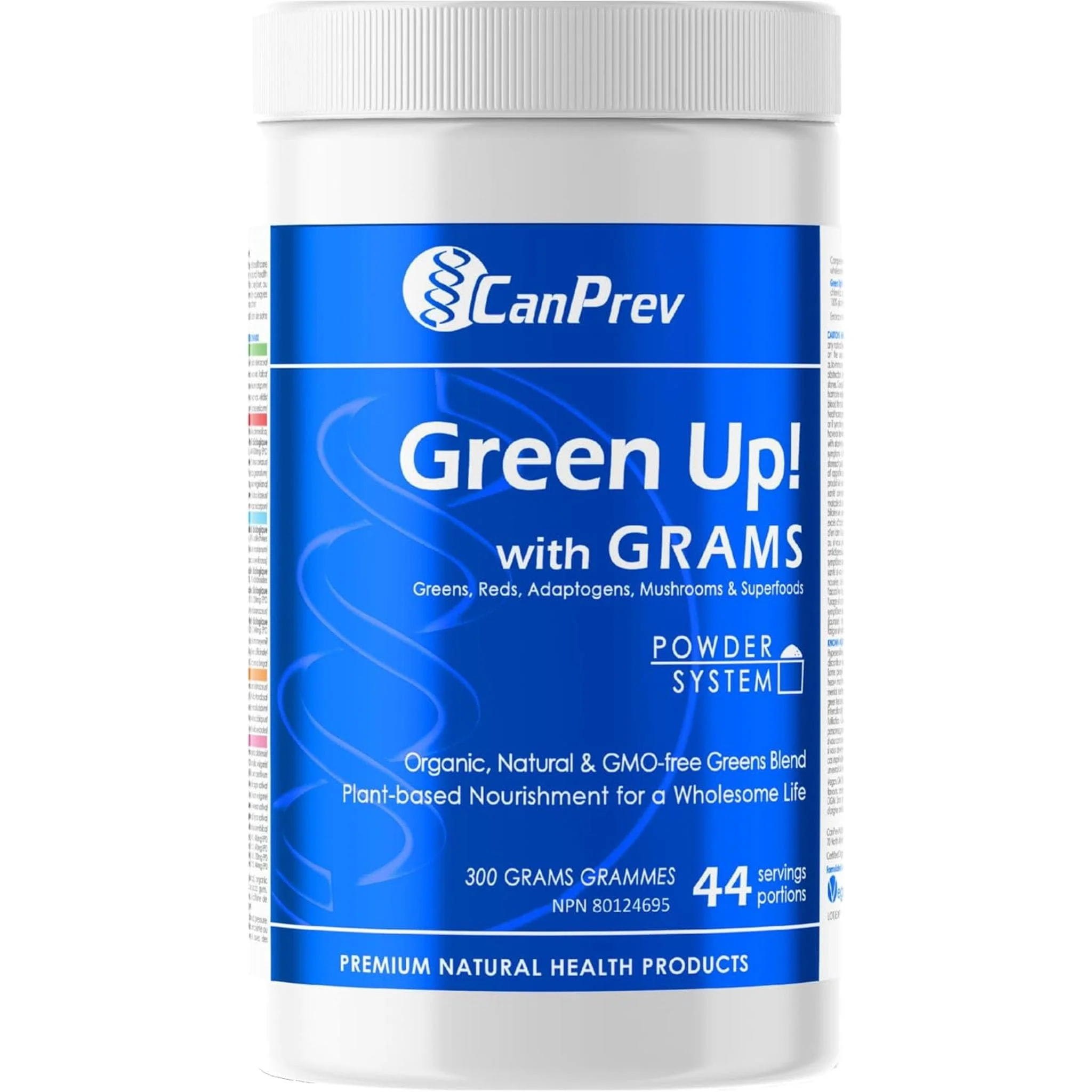 CanPrev Green Up! Powder (Organic, Natural, Non-GMO Greens Blend), 300g - Image 2