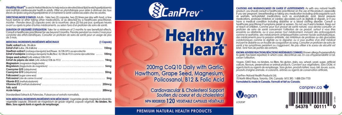 CanPrev Healthy Heart, 120 Vegicaps - Image 2