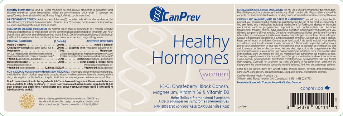 CanPrev Healthy Hormones, 60 Vegicaps - Image 2