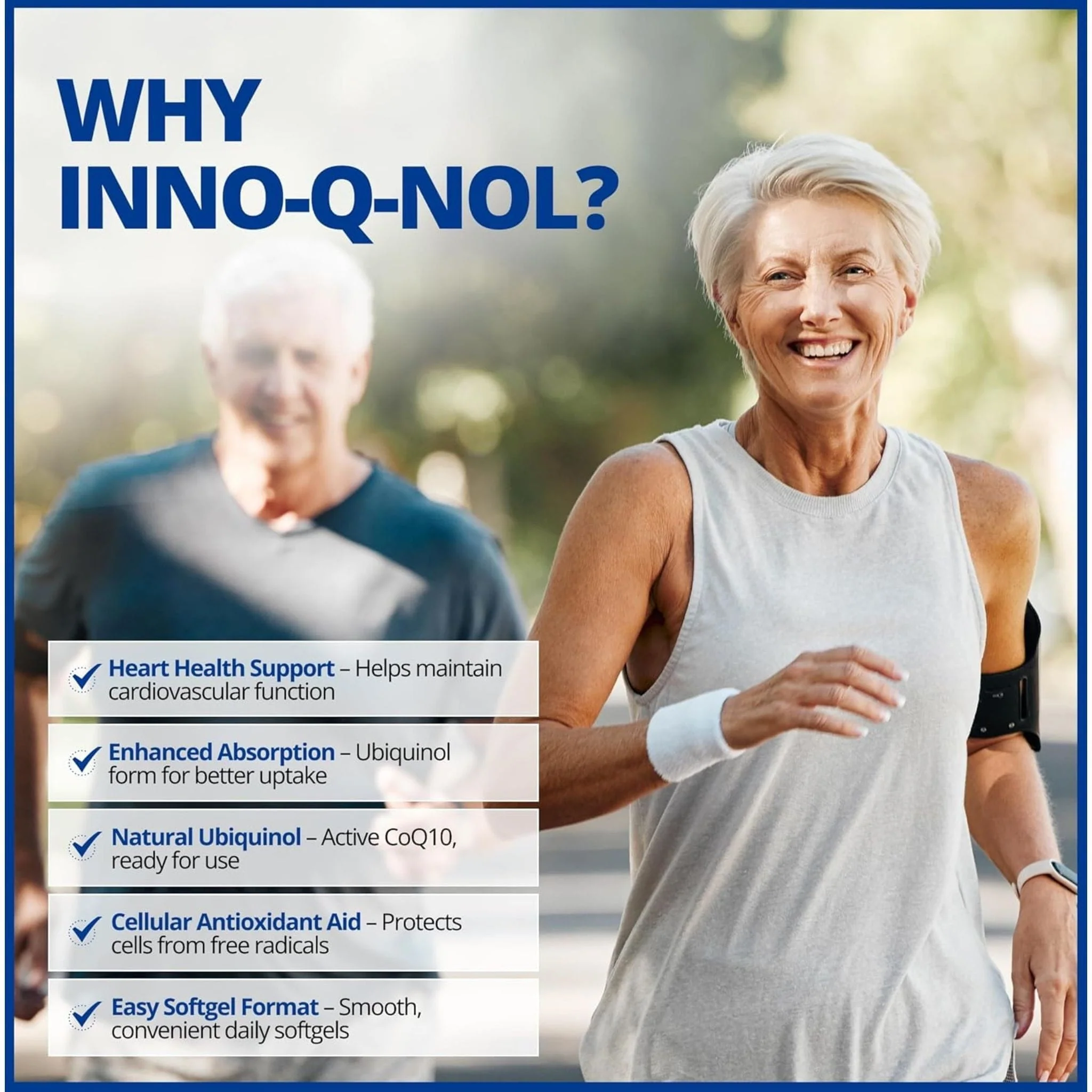 CanPrev Inno-Q-Nol CoQ10 Ubiquinol 100mg Softgels with Premium Kaneka Ubiquinol - Image 4