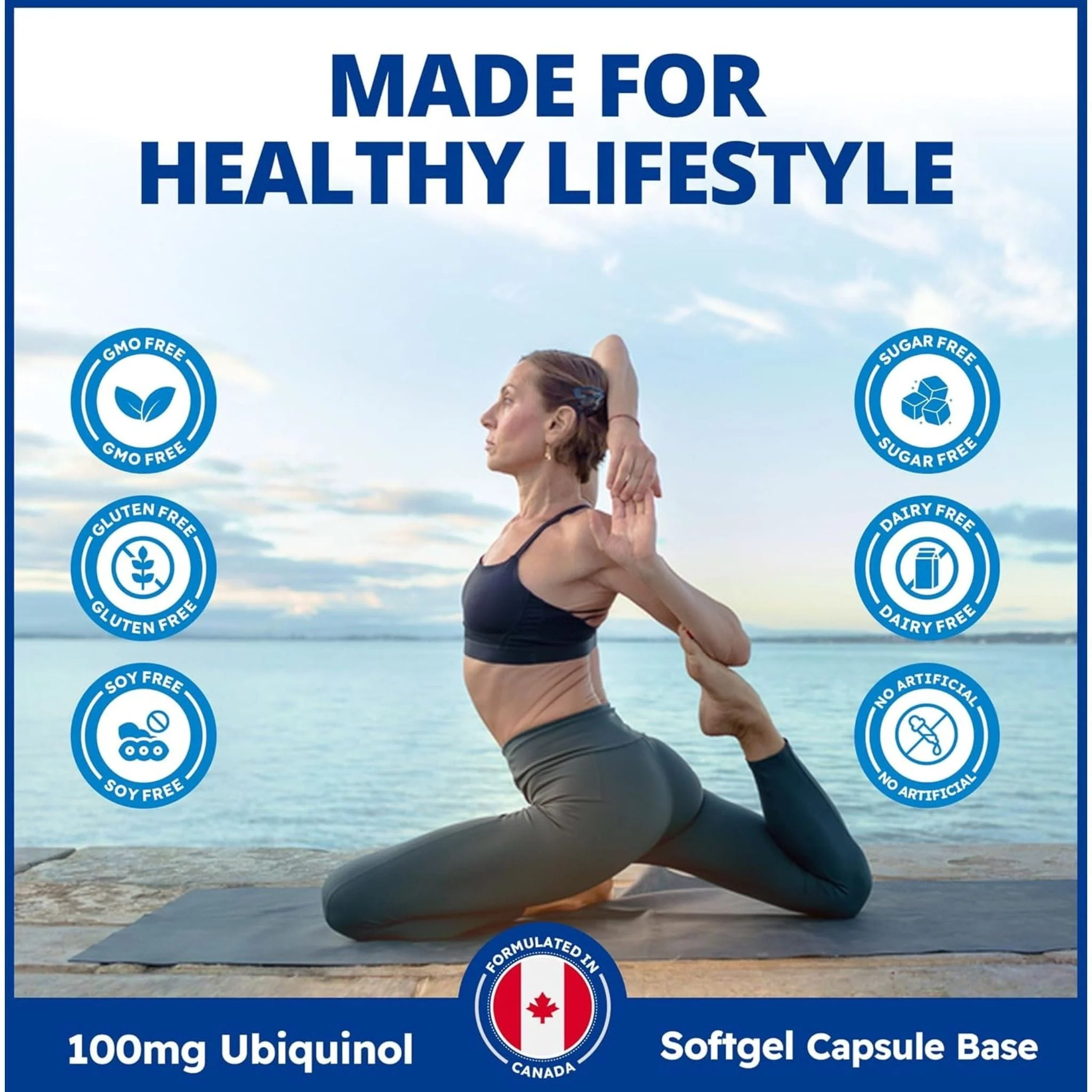 CanPrev Inno-Q-Nol CoQ10 Ubiquinol 100mg Softgels with Premium Kaneka Ubiquinol - Image 9