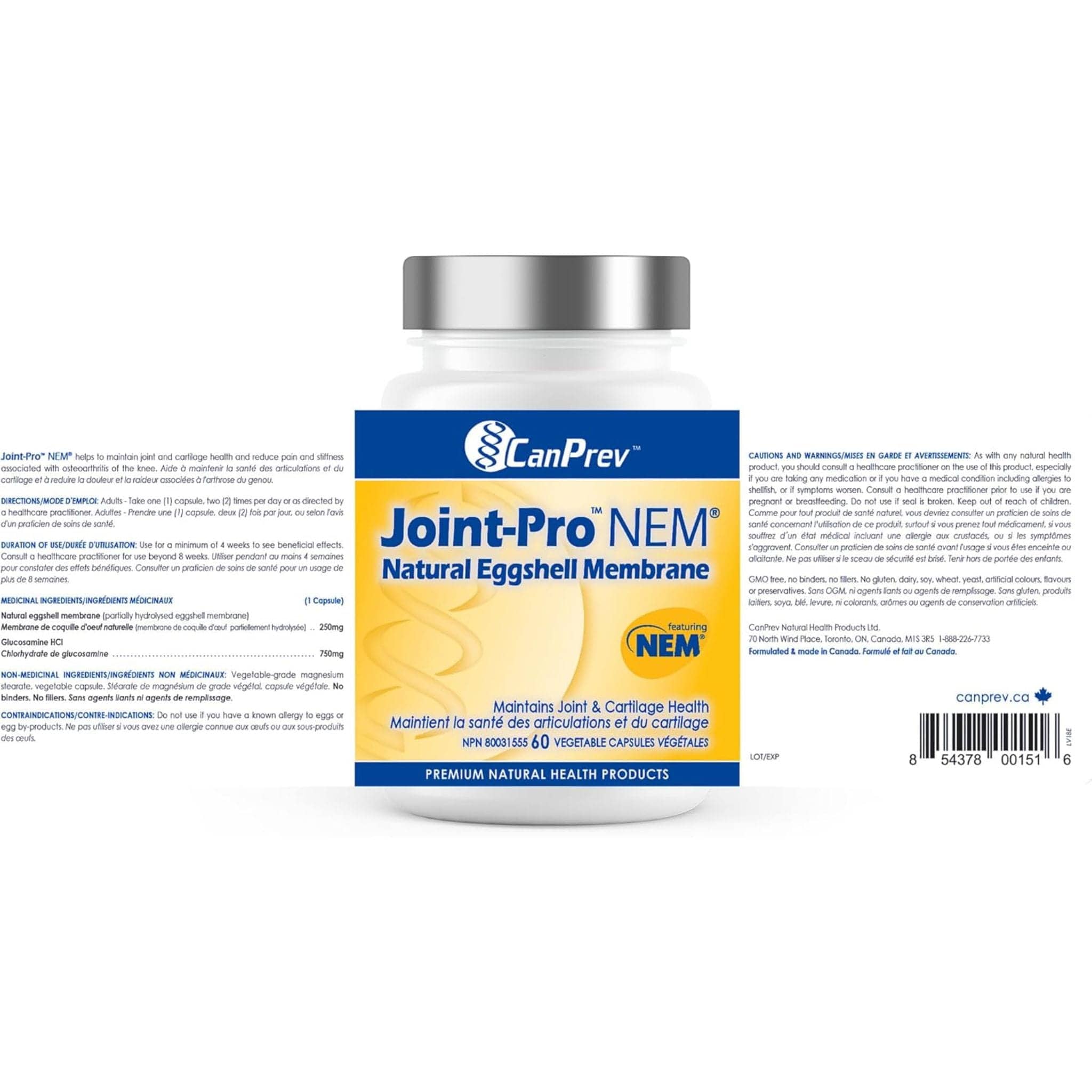 CanPrev Joint-Pro NEM, 60 Vegetable Capsules - Image 3