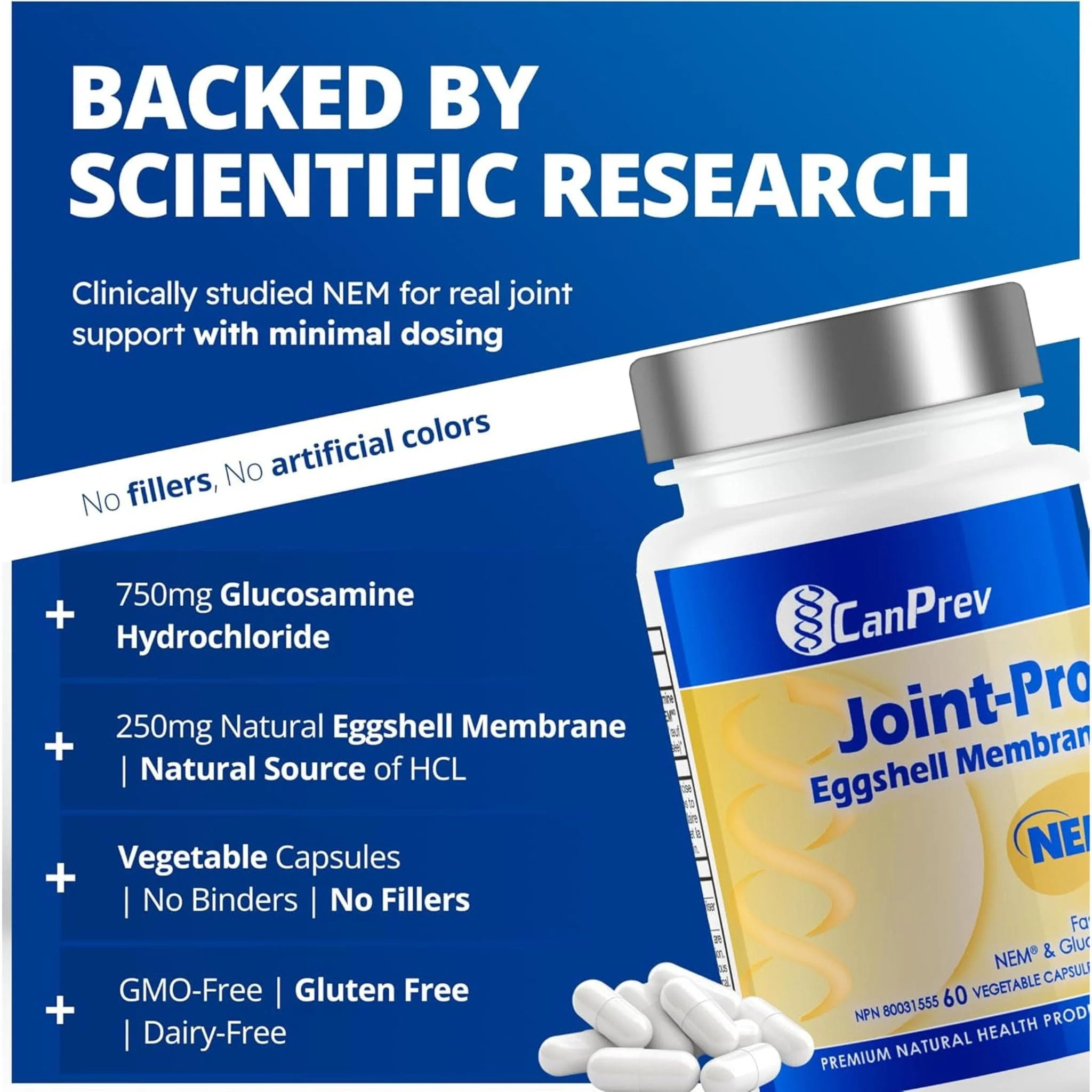 CanPrev Joint-Pro NEM, 60 Vegetable Capsules - Image 5