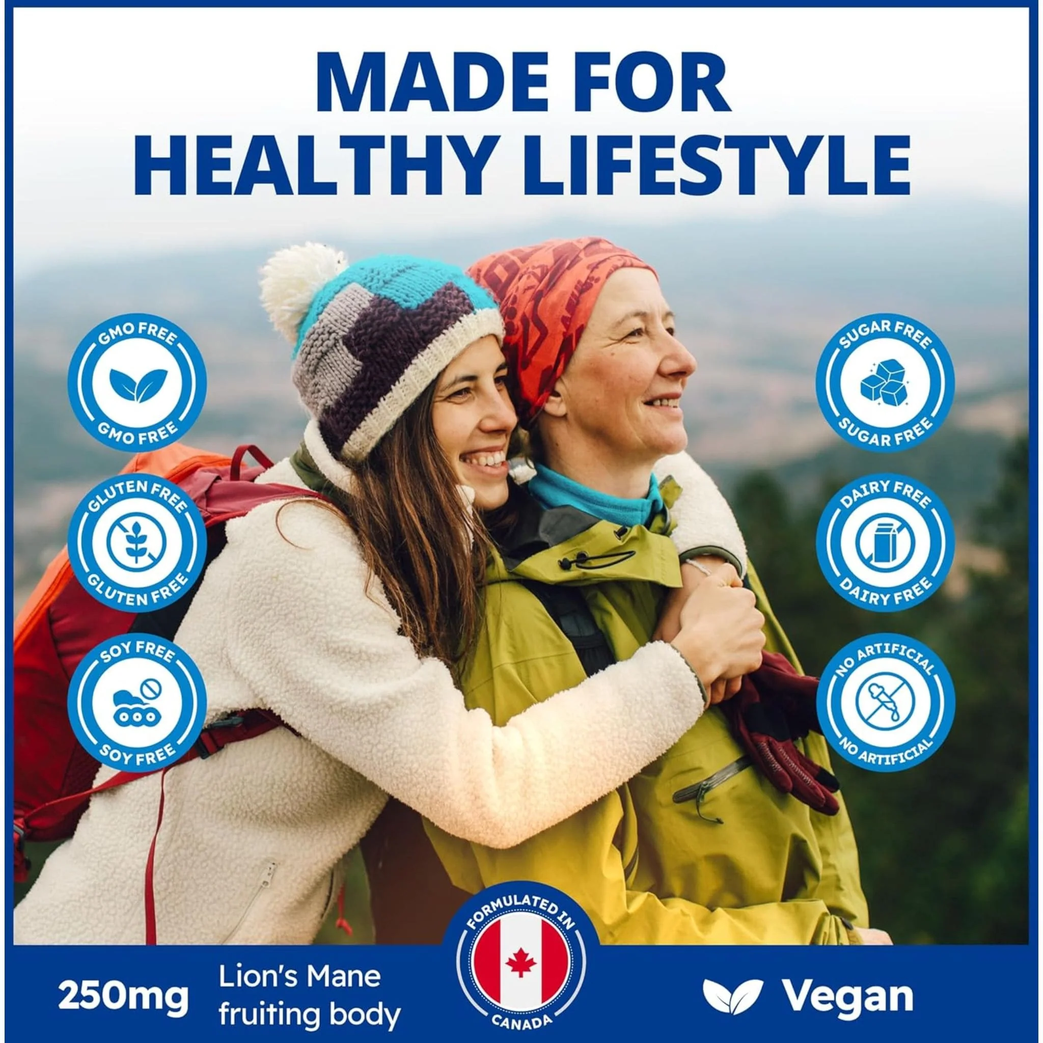 CanPrev Lion's Mane Full Spectrum, Organic Fruiting Body and Mycelium, Supports Brain and Cognitive Health, 60 Vegetable Capsules - Image 8