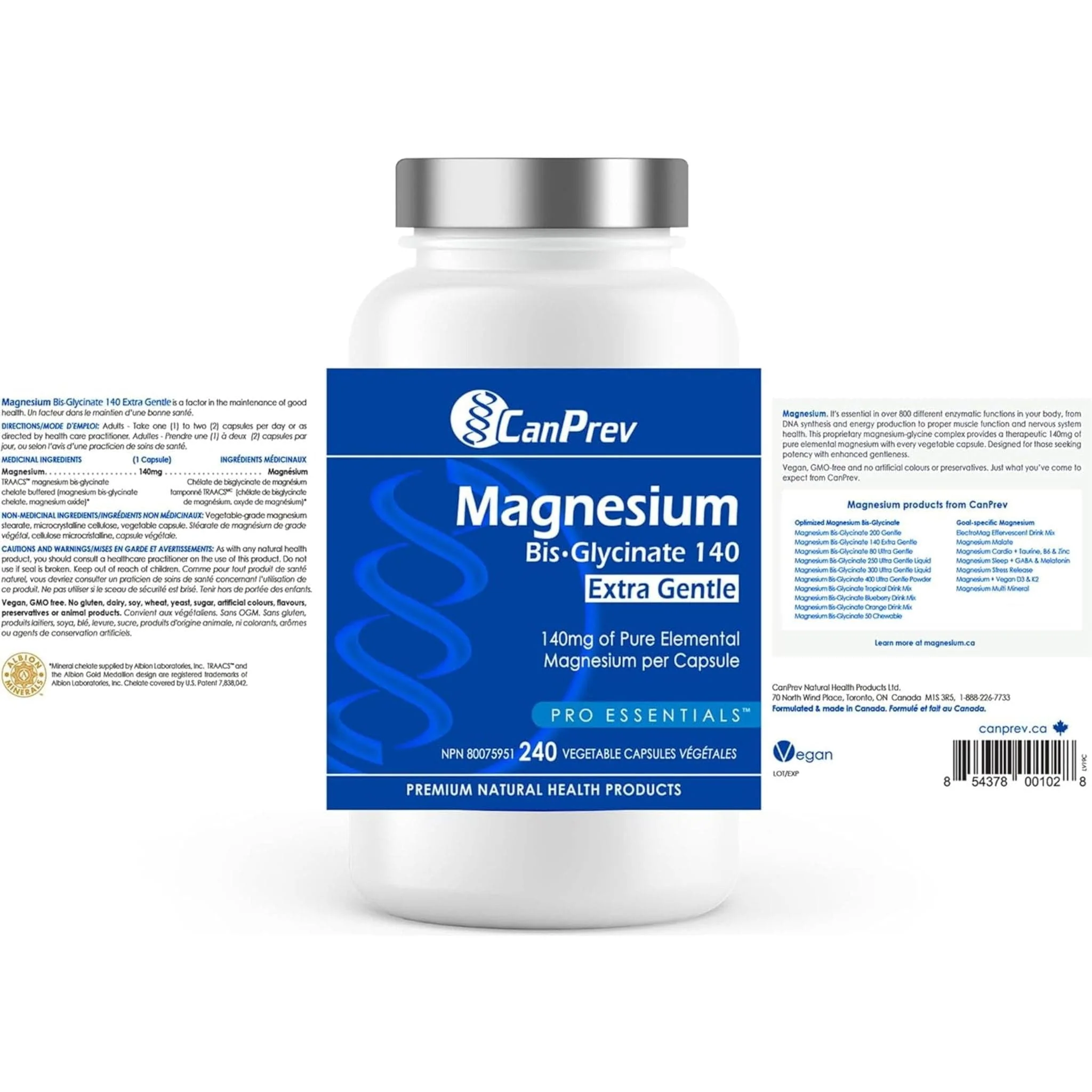 CanPrev Magnesium Bis-Glycinate 140 Extra Gentle - Image 10