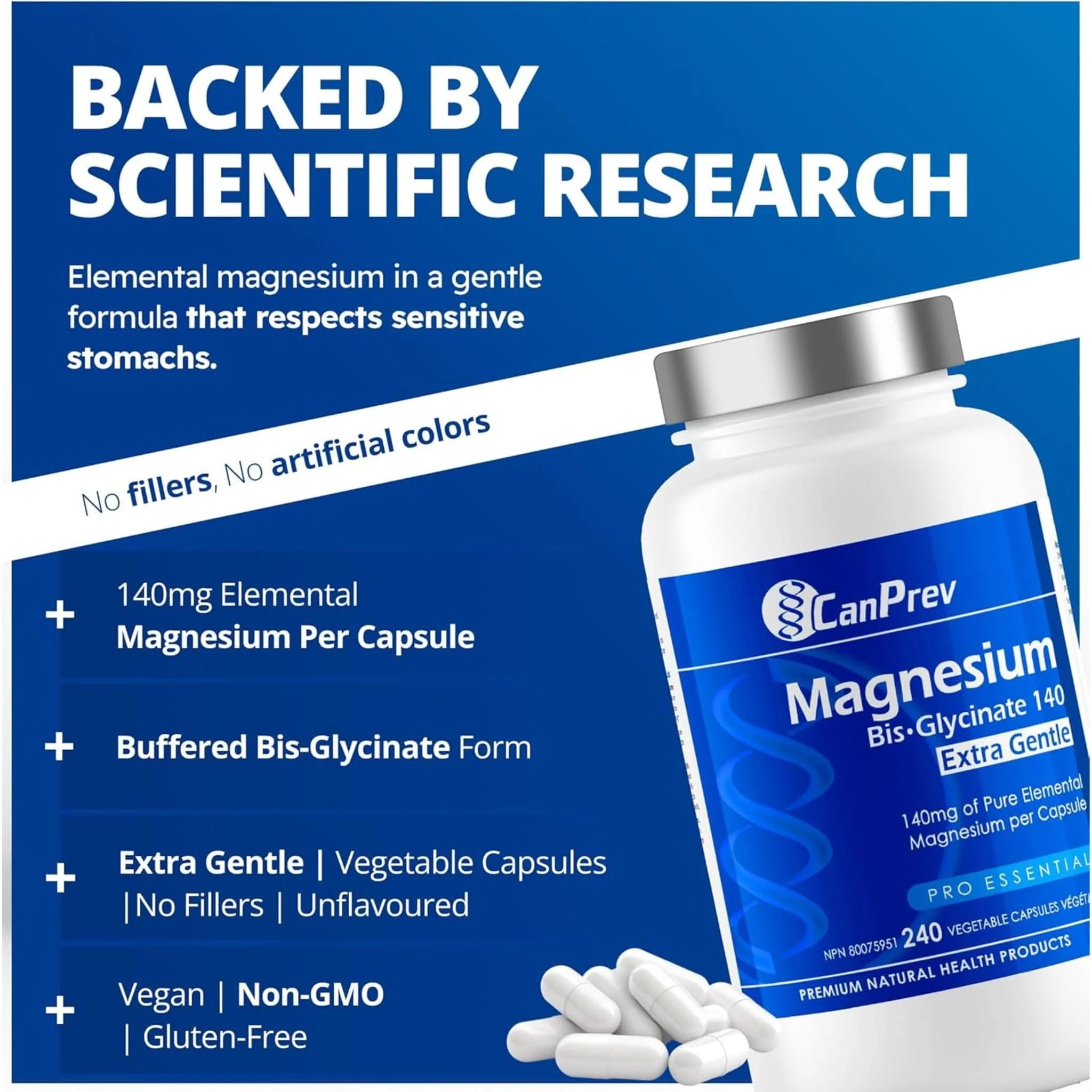 CanPrev Magnesium Bis-Glycinate 140 Extra Gentle - Image 12