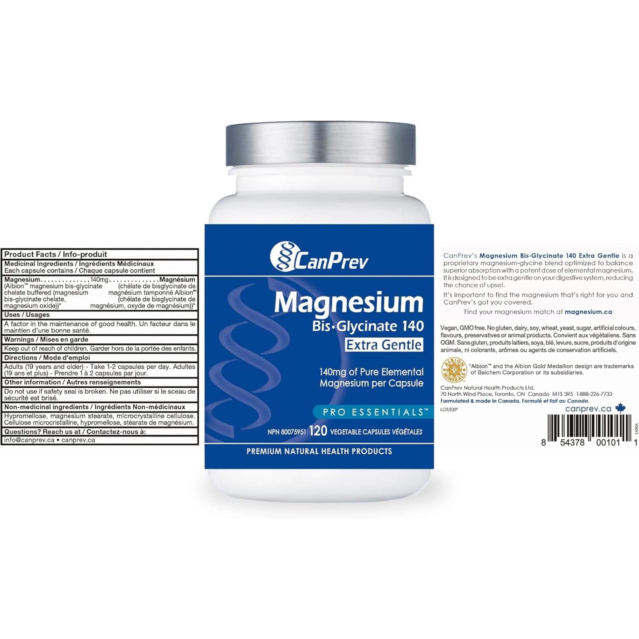 CanPrev Magnesium Bis-Glycinate 140 Extra Gentle - Image 18