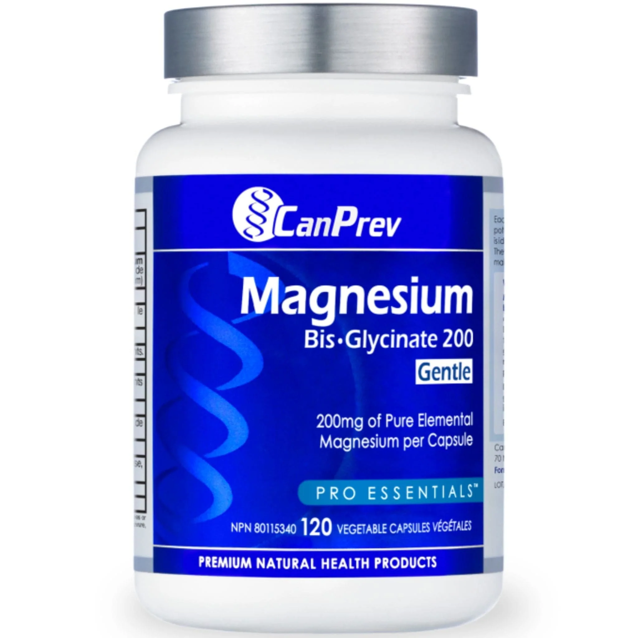 CanPrev Magnesium Bisglycinate 200 Gentle, Highly Absorbable Magnesium 200mg Capsules - Image 10