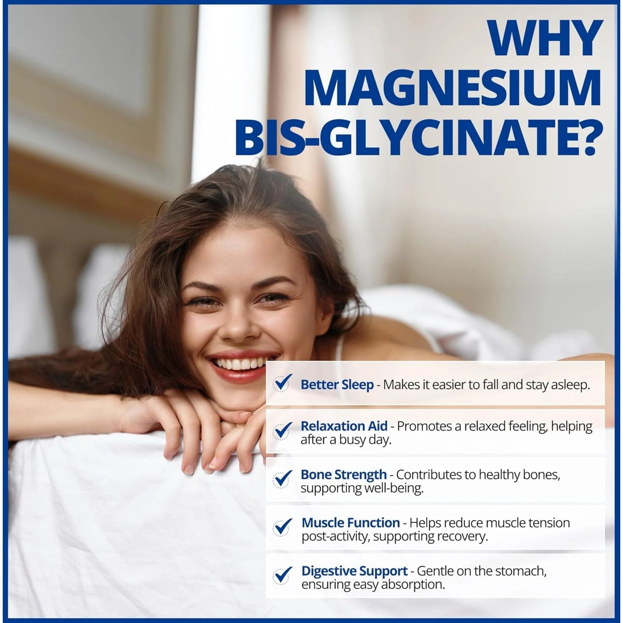 CanPrev Magnesium Bisglycinate 200 Gentle, Highly Absorbable Magnesium 200mg Capsules - Image 14