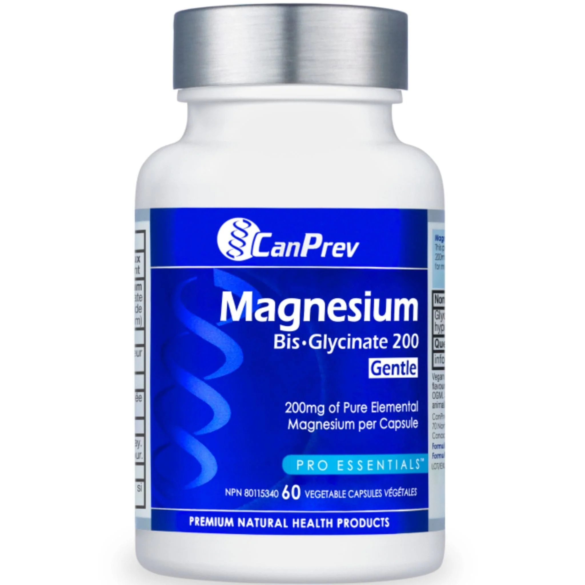 CanPrev Magnesium Bisglycinate 200 Gentle, Highly Absorbable Magnesium 200mg Capsules - Image 29