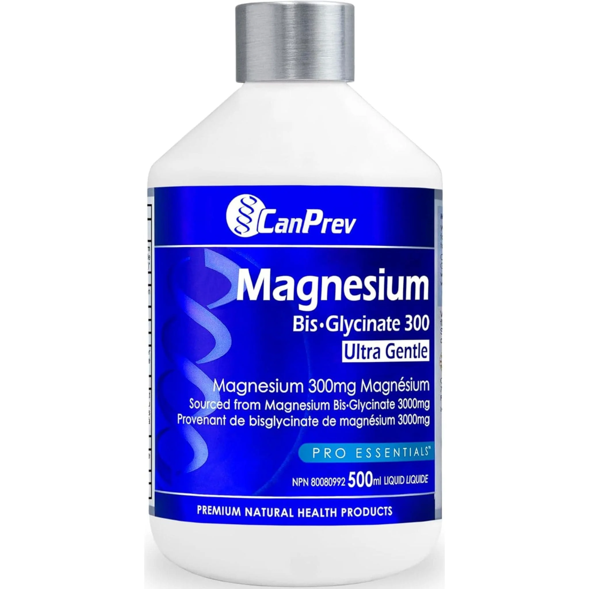 CanPrev Magnesium Bis-Glycinate 300, Ultra Gentle Liquid, 500ml - Image 2