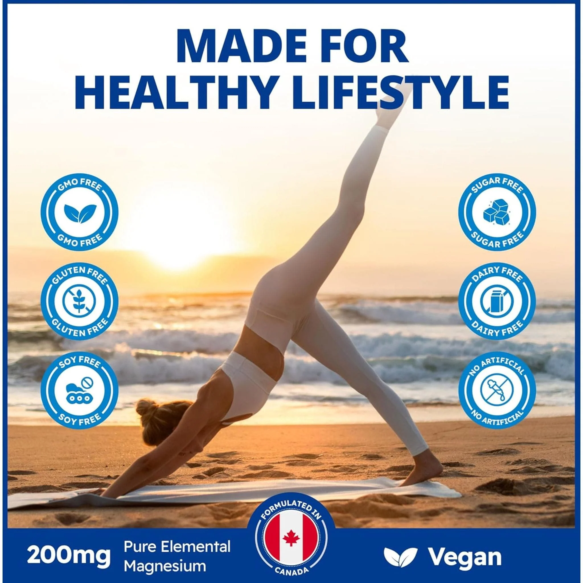 CanPrev Magnesium Bis-Glycinate Powder (200mg per scoop), 120g - Image 8