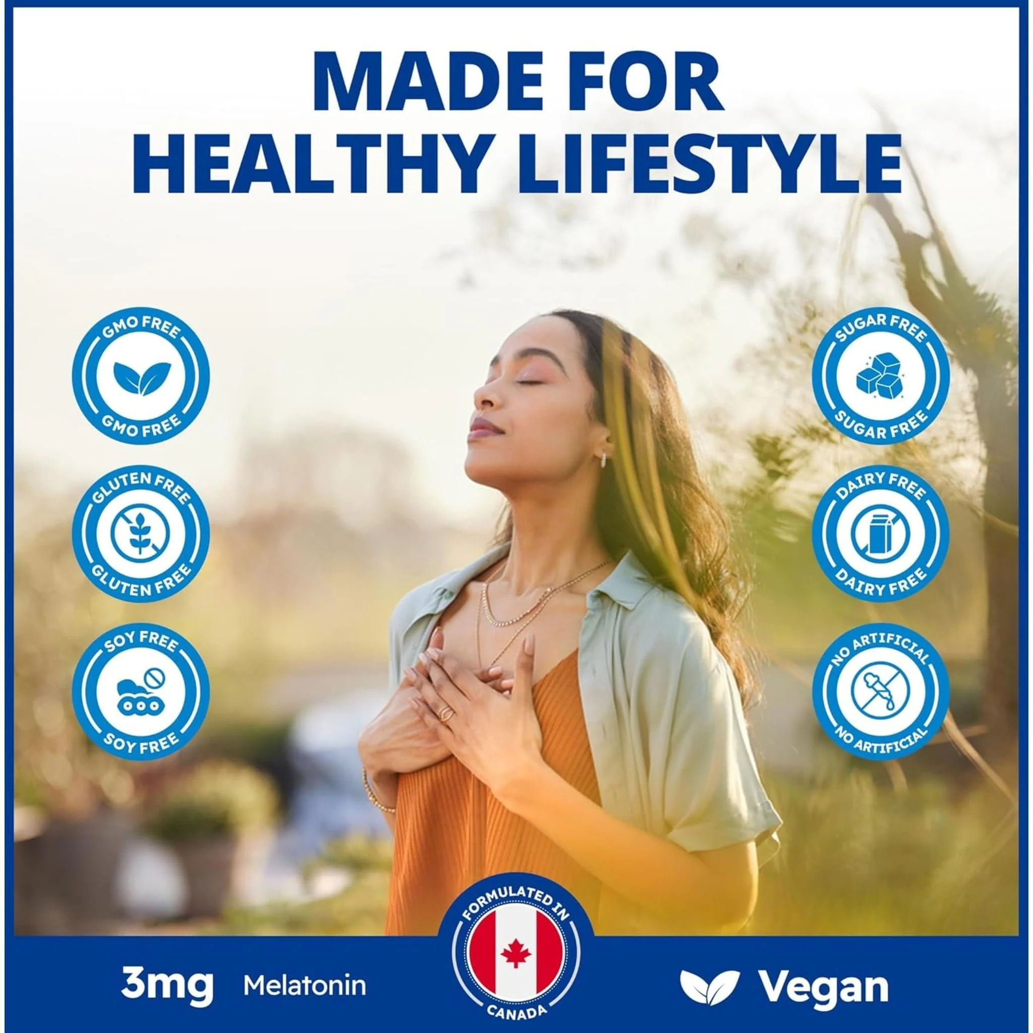 CanPrev Melatonin 3mg Sustained Release, 60 Vegetable Capsules - Image 9