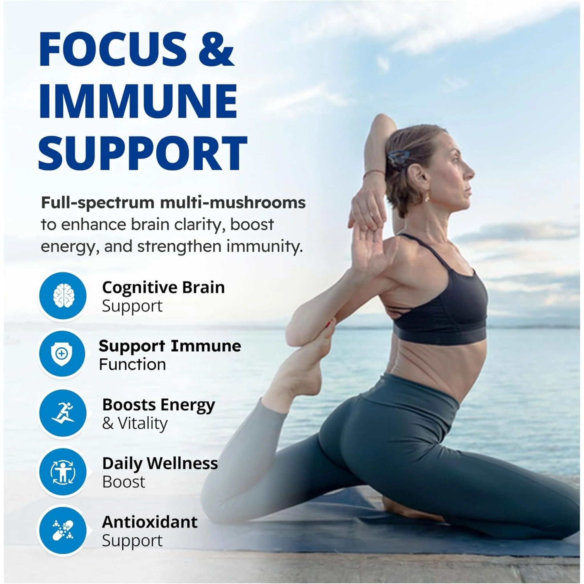 CanPrev Multi-Mushroom Full Spectrum, 7 Organic Medicinal Mushrooms for Immune, Gut and Cognitive Health, 60 Vegetable Capsules - Image 4