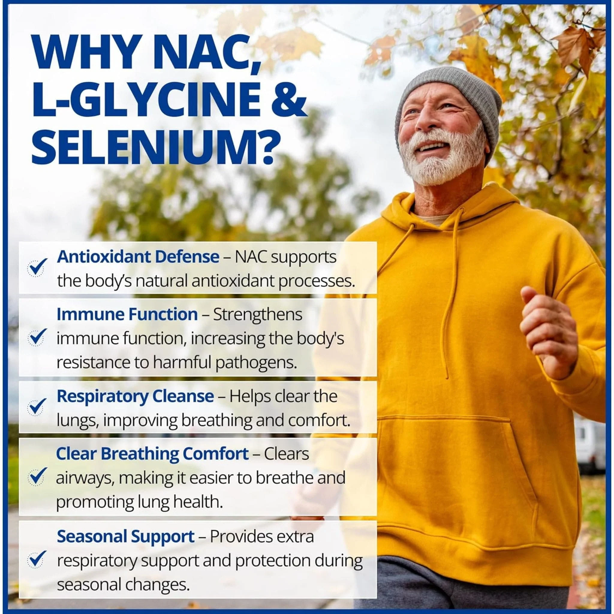 CanPrev NAC 600mg N-Acetyl-L-Cysteine with Glycine and Selenium, 120 Capsules - Image 4