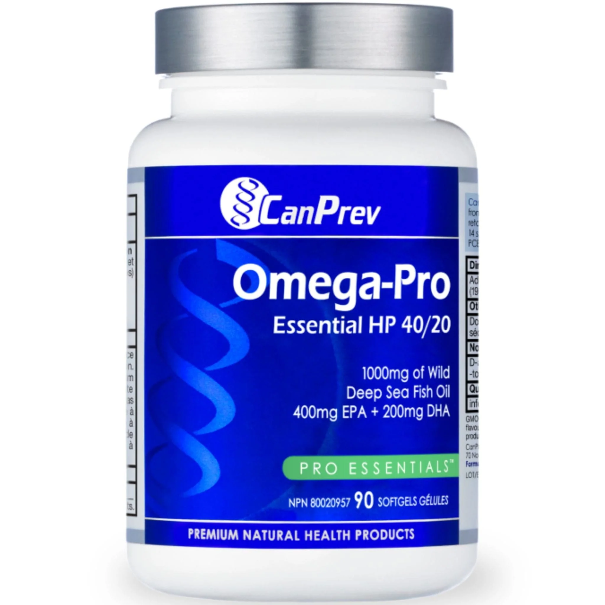 CanPrev Omega-Pro Essential HP 40/20 Fish Oil, 90 Softgels