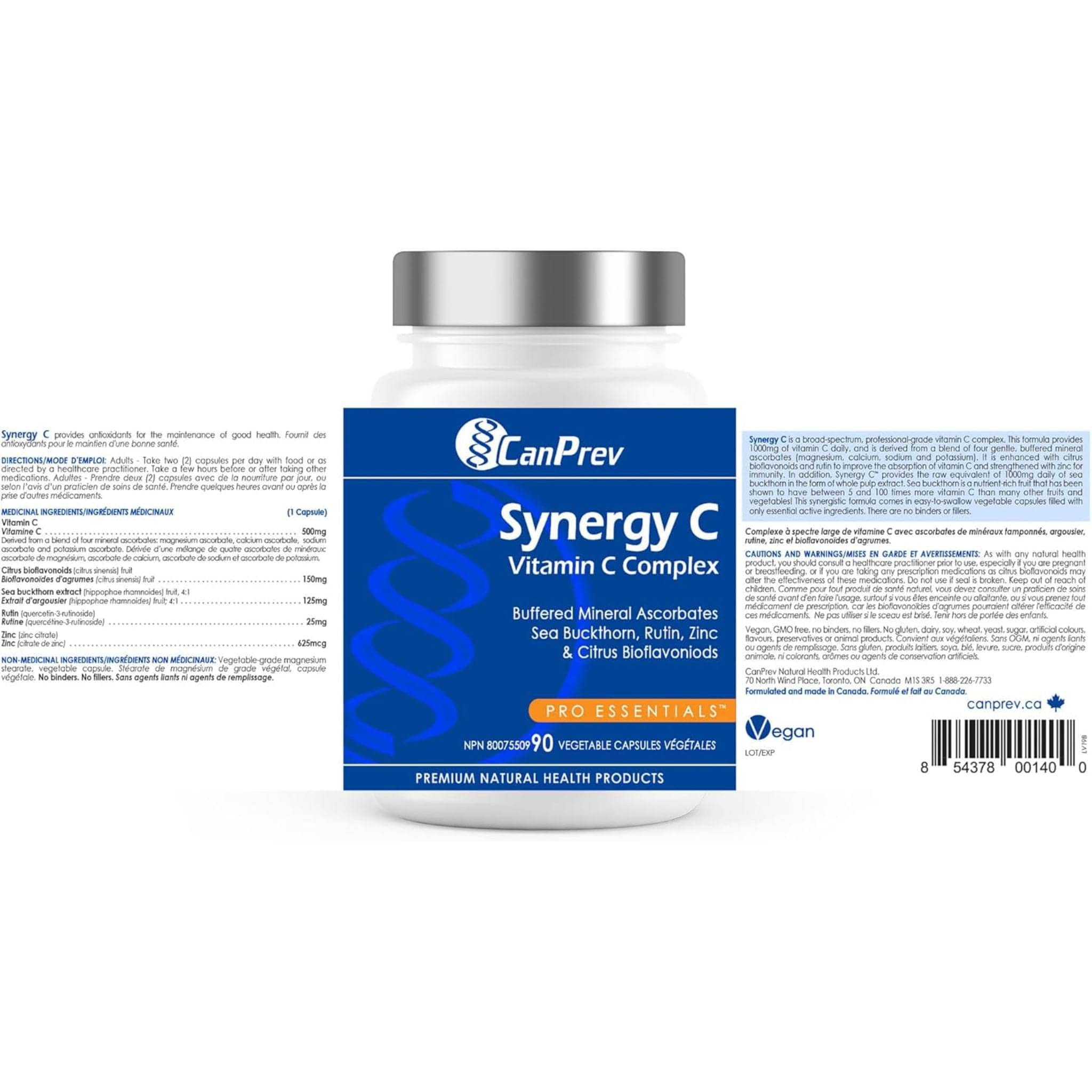 CanPrev Synergy C with Sea Buckthorn (Vitamin C), 90 Vegicaps - Image 3
