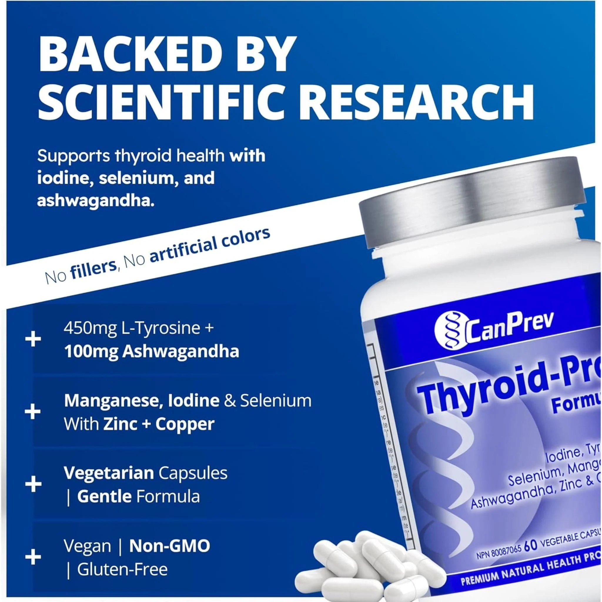 CanPrev Thyroid Pro, 60 Vegetable Capsules - Image 5