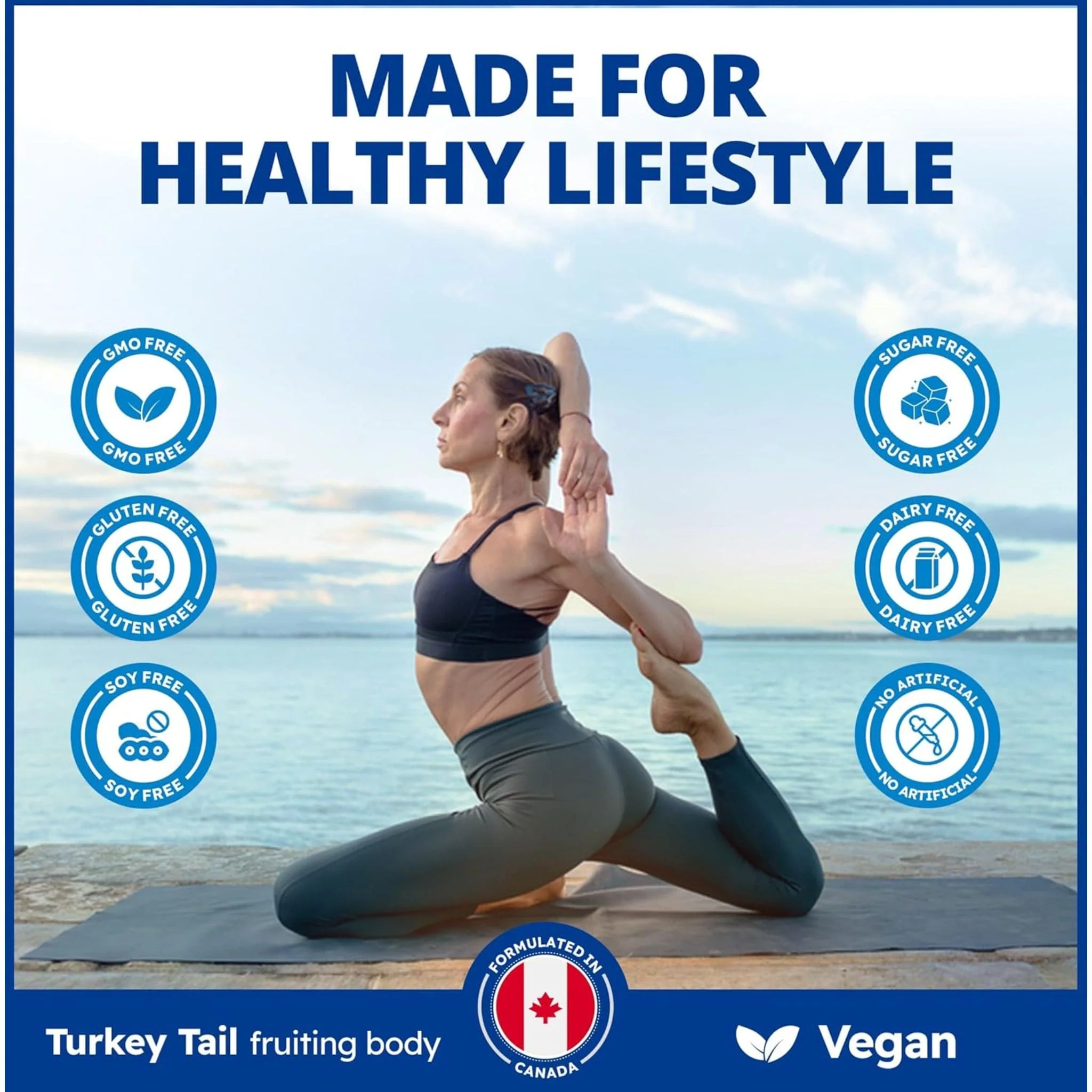 CanPrev Turkey Tail Full Spectrum, Immune and Gut Health Support, Organic Mushroom, 60 Vegetable Capsules - Image 4