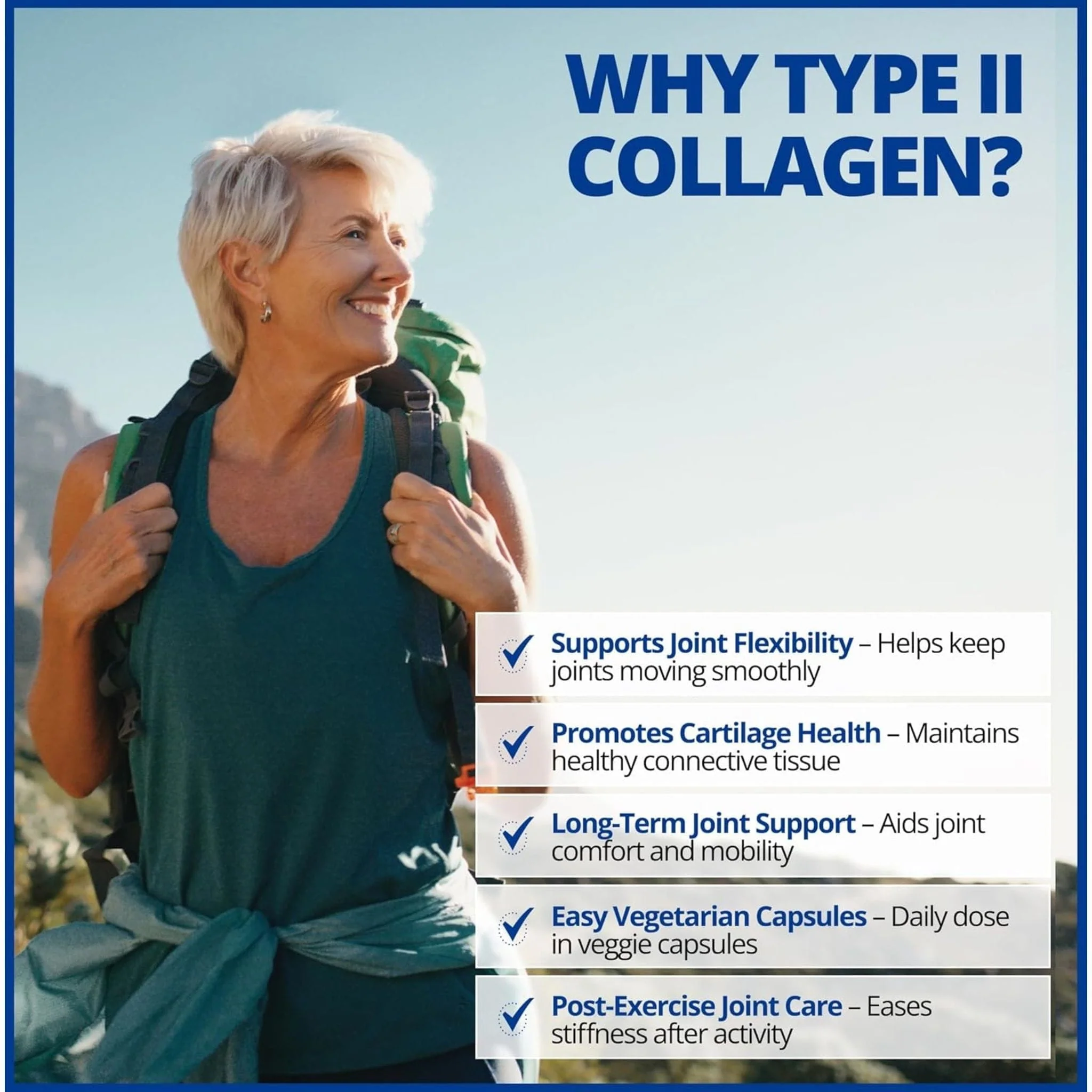CanPrev Type II Collagen, Supports Joint Health, 60 Vegetable Capsules - Image 2