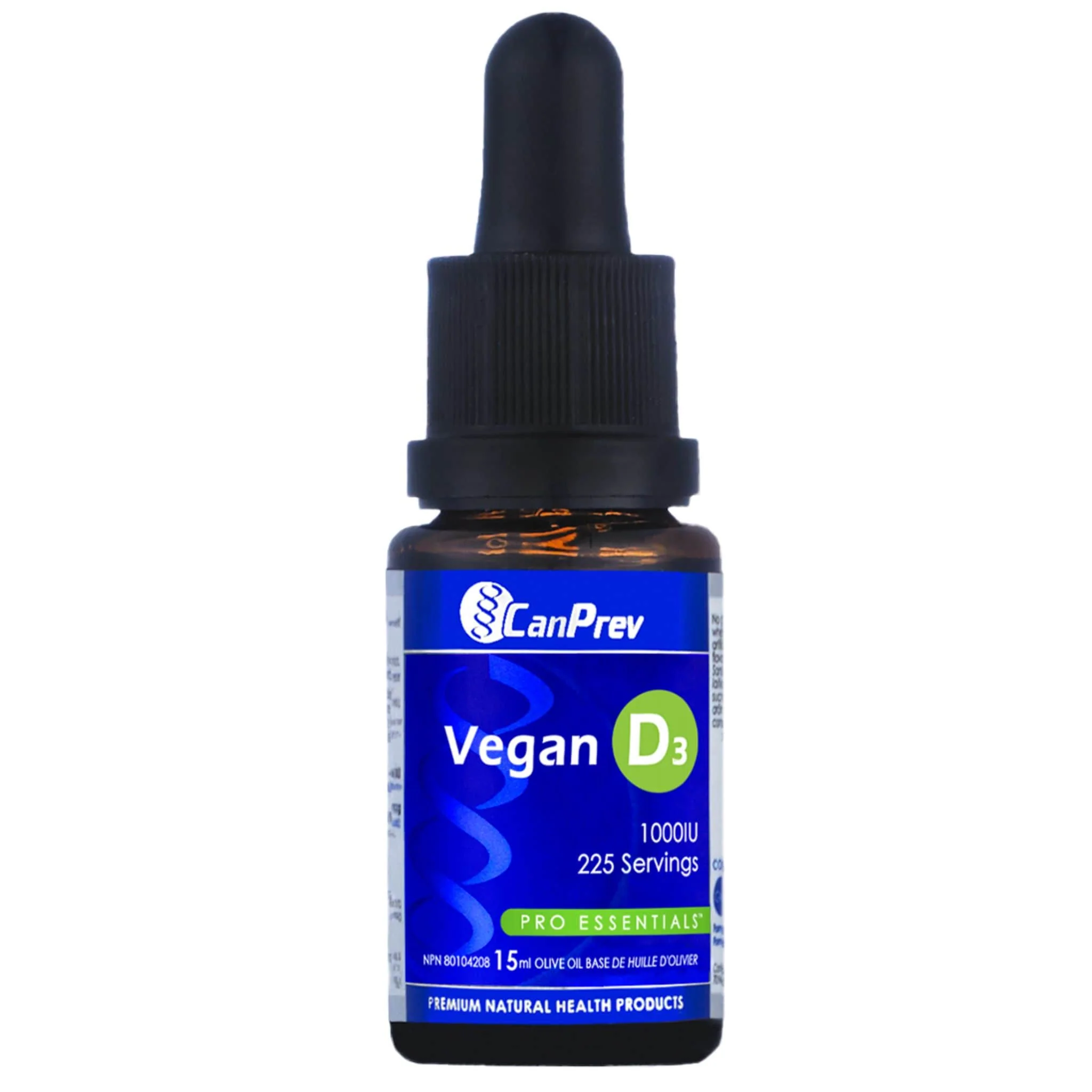 CanPrev Vegan D3 Drops 1000IU, 15ml / 225 Servings - Image 2