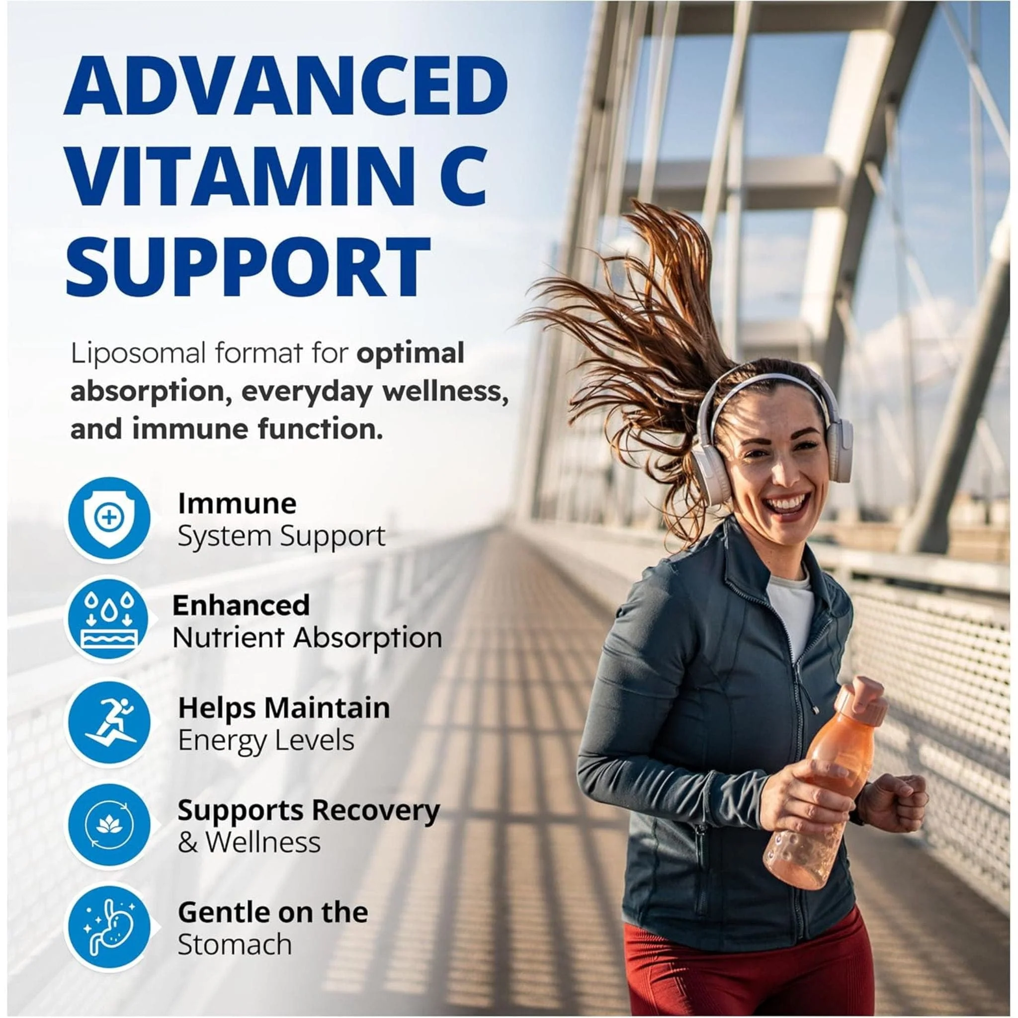 CanPrev Liposomal Vitamin C 1000mg, Rapid Absorption, Vanilla Citrus Flavour, 450ml - Image 4