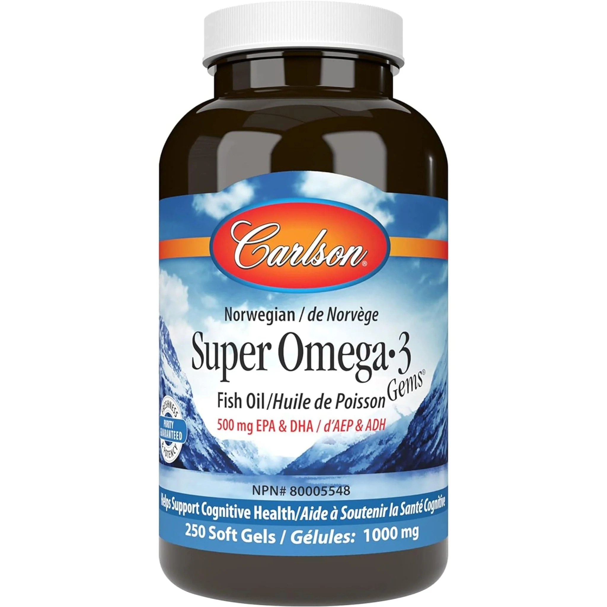Carlson Super Omega 3 Fish Oil Gems (EE)